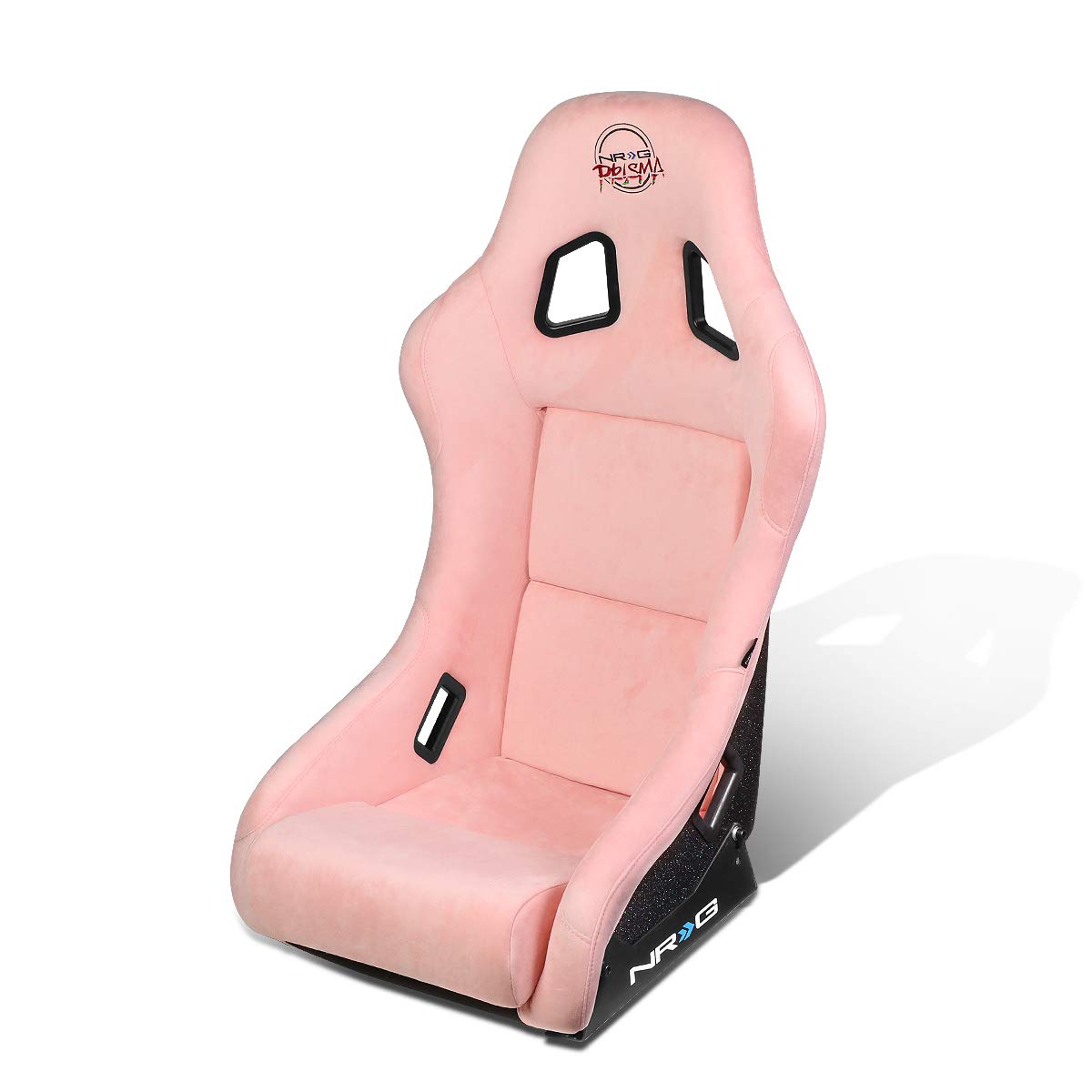 Auto Dynasty Fiberglass Pink Bucket Racing Seat with Side Mounts FRP-303PK (Medium) - Lightweight Performance Seat for Drifting, Track Racing & Car Enthusiasts