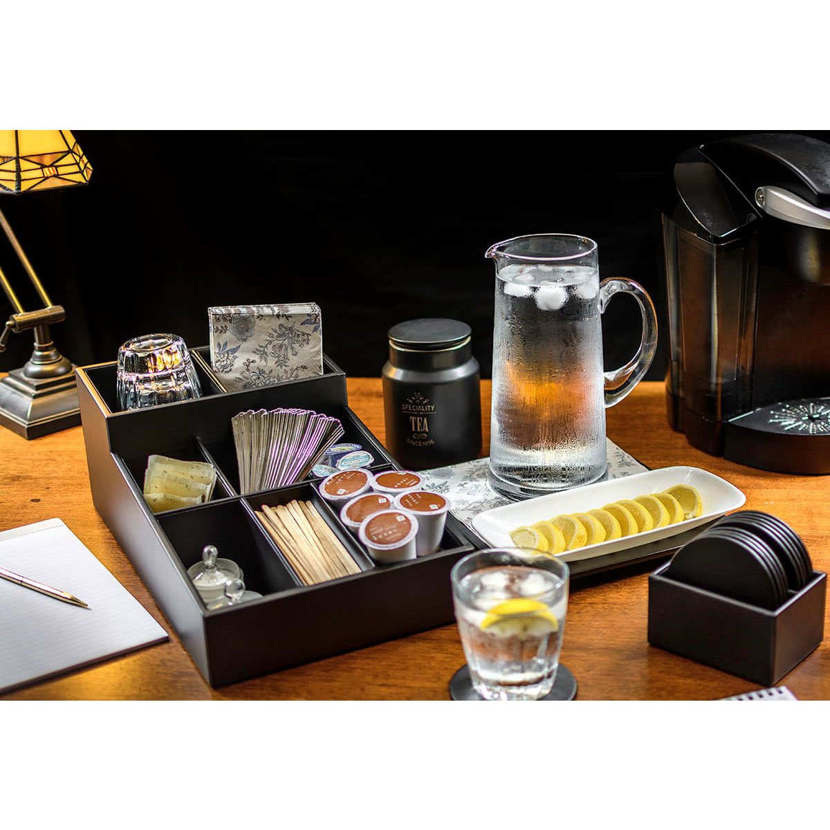 Dacasso A1328 Black Coffee Pod Organizer - 9.625