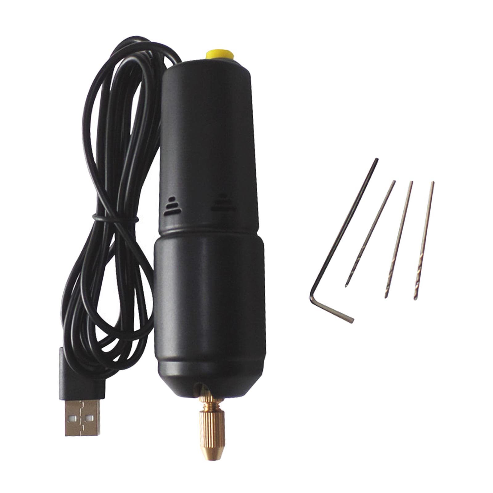 Colcolo Electric Aluminum Handheld Drill - Cordless Portable Drill with 5 Drill Bits & 2A Power Supply - Perfect for DIY Projects, Home Repairs & Woodworking