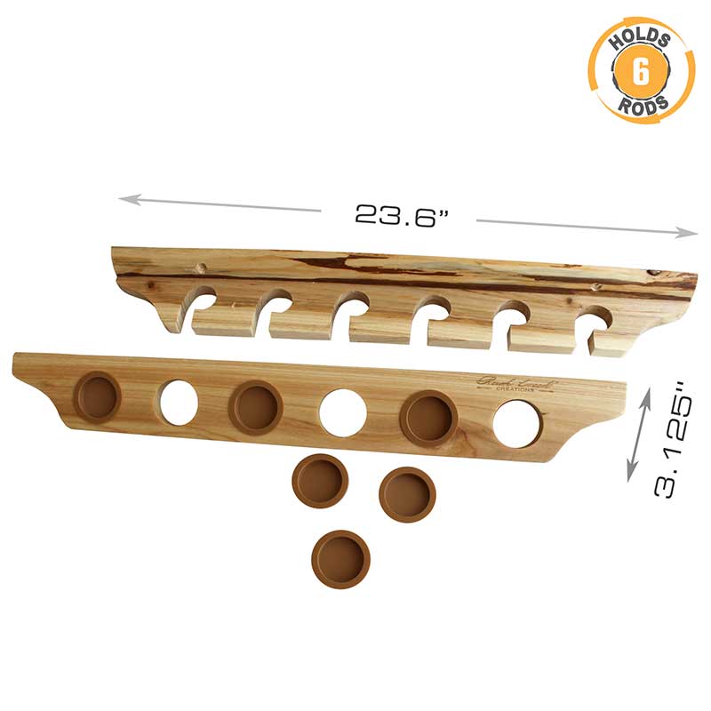 2-Piece 6-Rod Vertical/Horizontal Wall Mounted Coat Rack - Perfect for Entryway, Bedroom, or Bathroom Organization