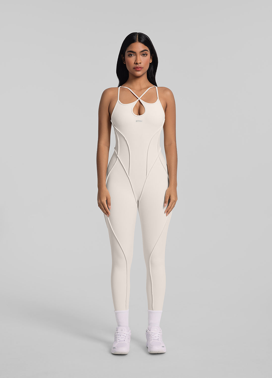 Sexy Strappy Back Catsuit Bodysuit for Women - Stretchy Fitted Jumpsuit for Clubwear, Cosplay & Night Out Outfits