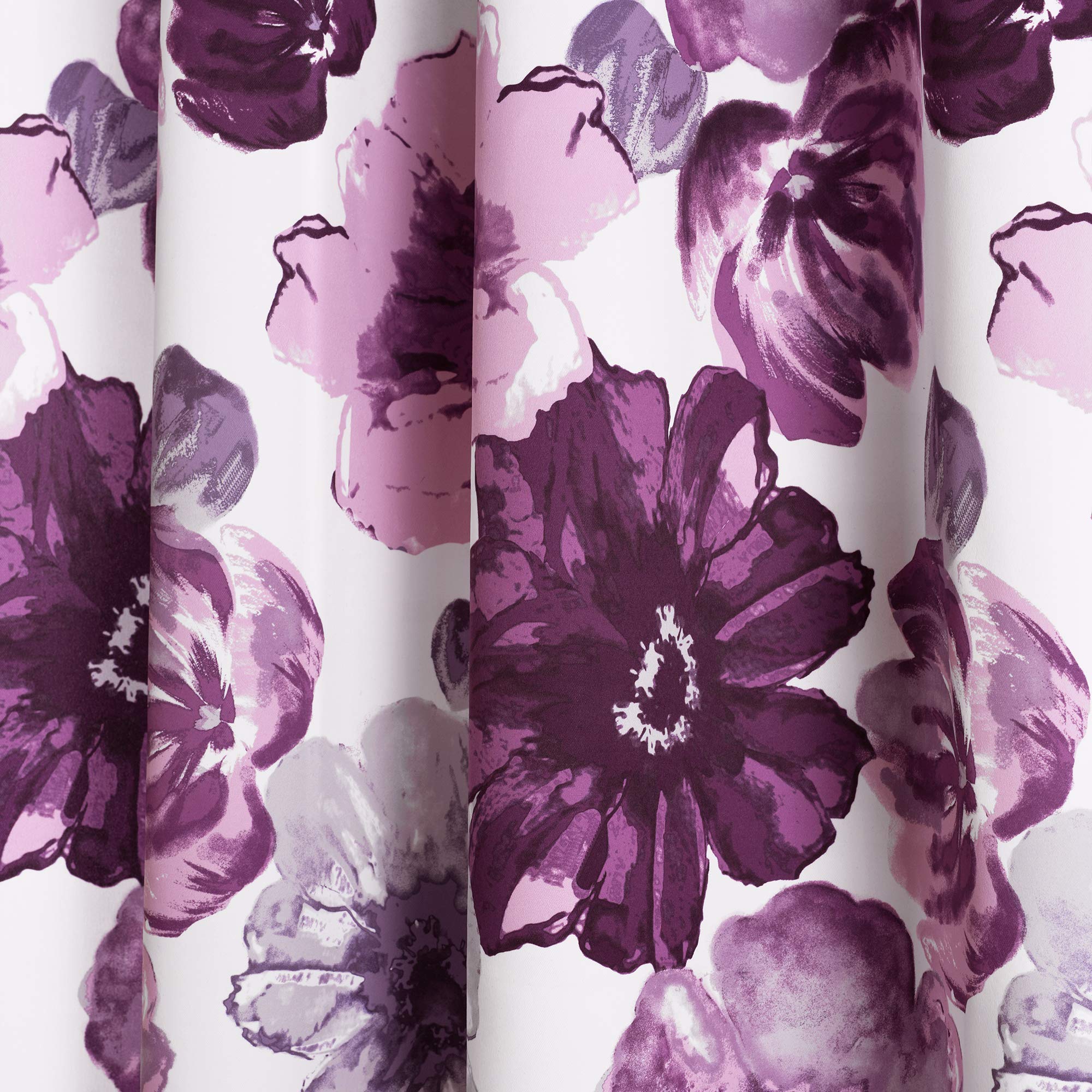 Lush Decor Leah Floral Blackout Curtains 52x95