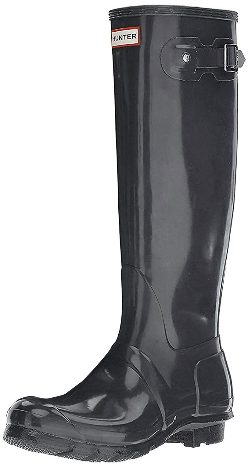 HUNTER Women's Original Gloss Snow Boots - Waterproof Winter Boots for Women, Warm Insulated Rain Boots with Non-Slip Sole - Perfect for Snowy Days, Rainy Weather & Outdoor Adventures