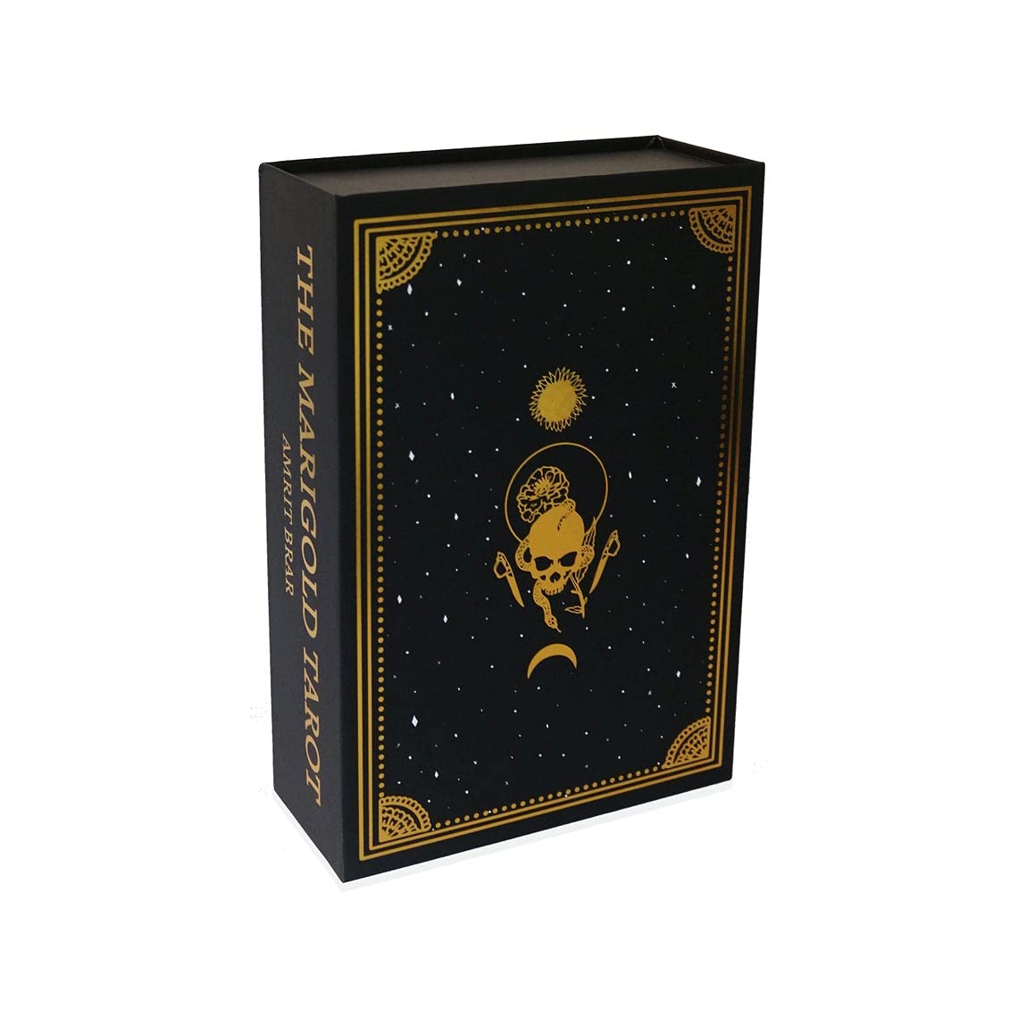 The Marigold Tarot Box Set - 78 Gold Gilded Tarot Cards with Guidebook & Foil-Stamped Journal - Premium Divination Deck for Witches, Tarot Lovers & Spiritual Seekers - Perfect for Readings, Meditation & Gift Giving