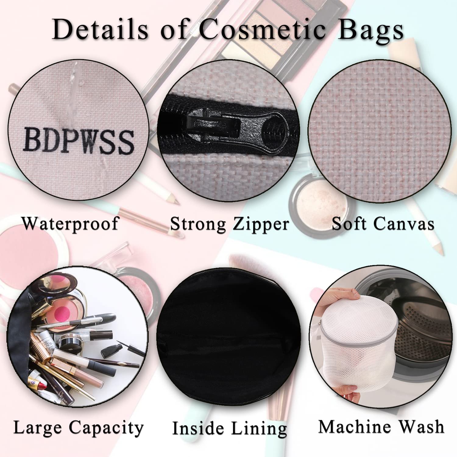 Best Friend Makeup Bag - Travel Toiletry Organizer for Women, Bestie Birthday Gift for Sister & Daughter - Perfect for Travel & Gifting