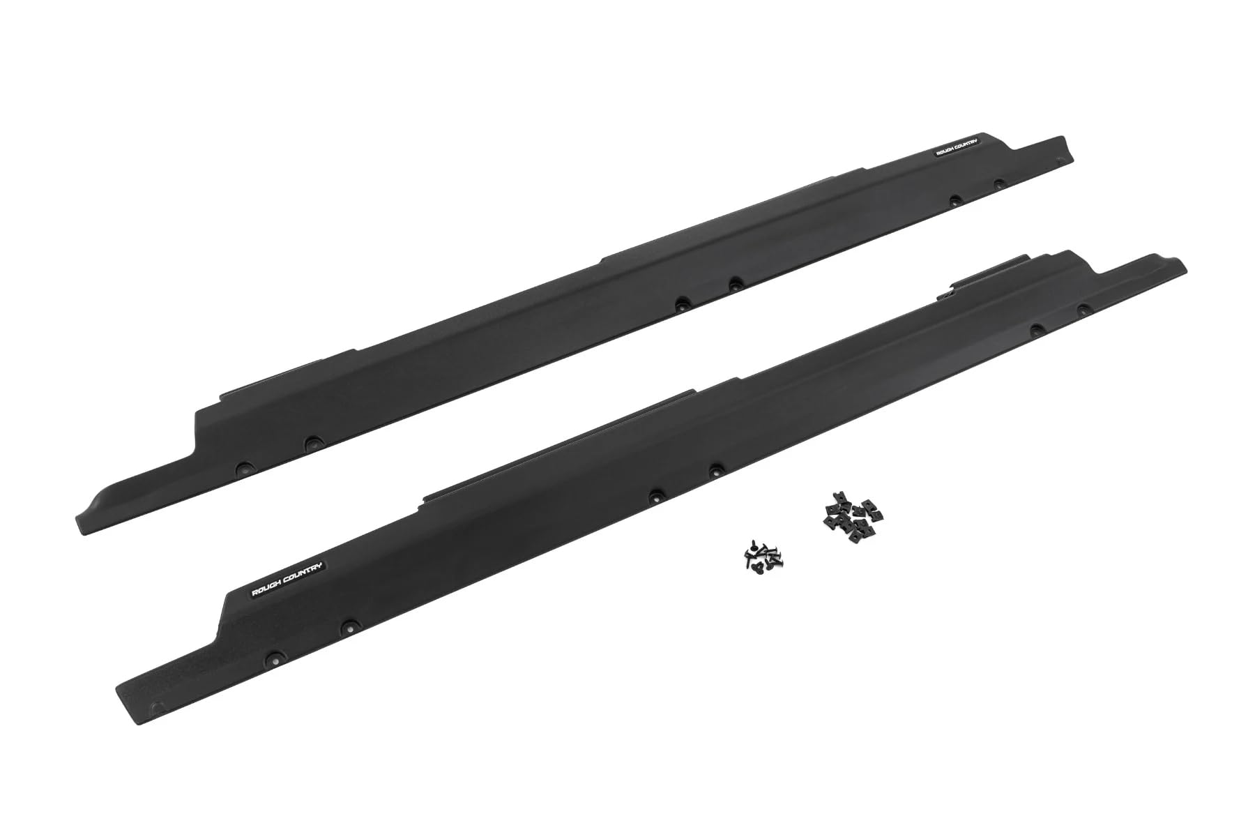 Rough Country Rocker Sill Plates for Jeep Wrangler JK Unlimited (2007-2018) - Heavy Duty Side Protection, Scratch & Impact Resistant, Easy Installation for Off-Road & Trail Riding Adventures