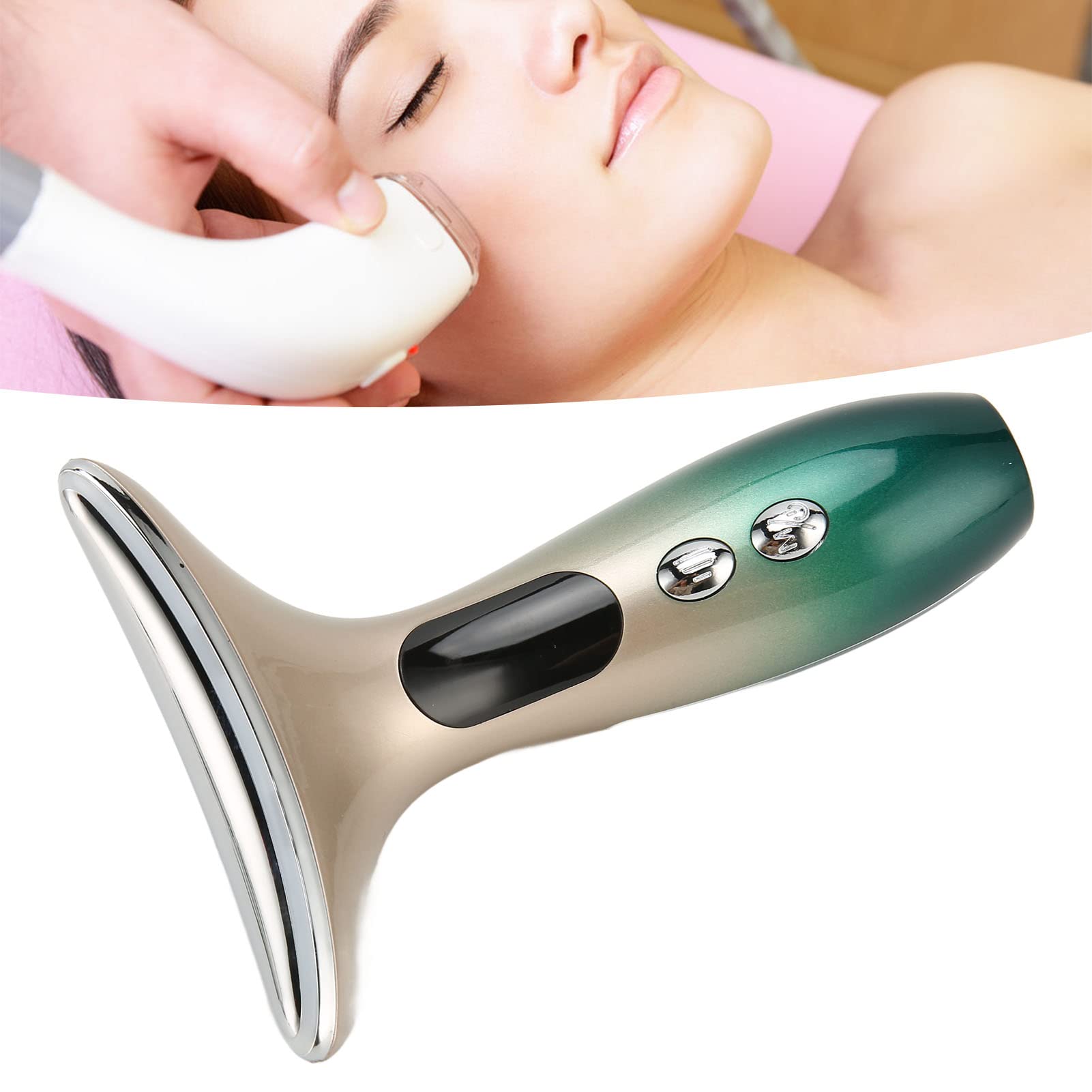 Microcurrent Neck Lifting Massager - Anti-Aging Skin Tightening Device with Vibration Technology to Reduce Fine Lines & Wrinkles | Perfect for Home Spa & Beauty Routine