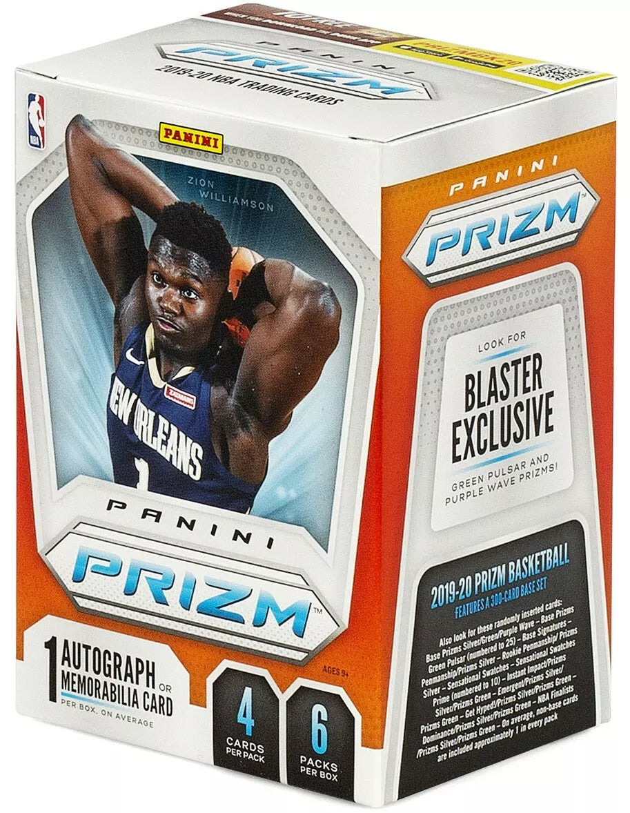 2019 Panini Prizm Basketball Blaster Box - 24 Packs with Exclusive Prizm Parallel Cards | NBA Trading Cards for Collectors & Investors | Perfect for Card Shows, Fantasy Leagues & Gift Giving