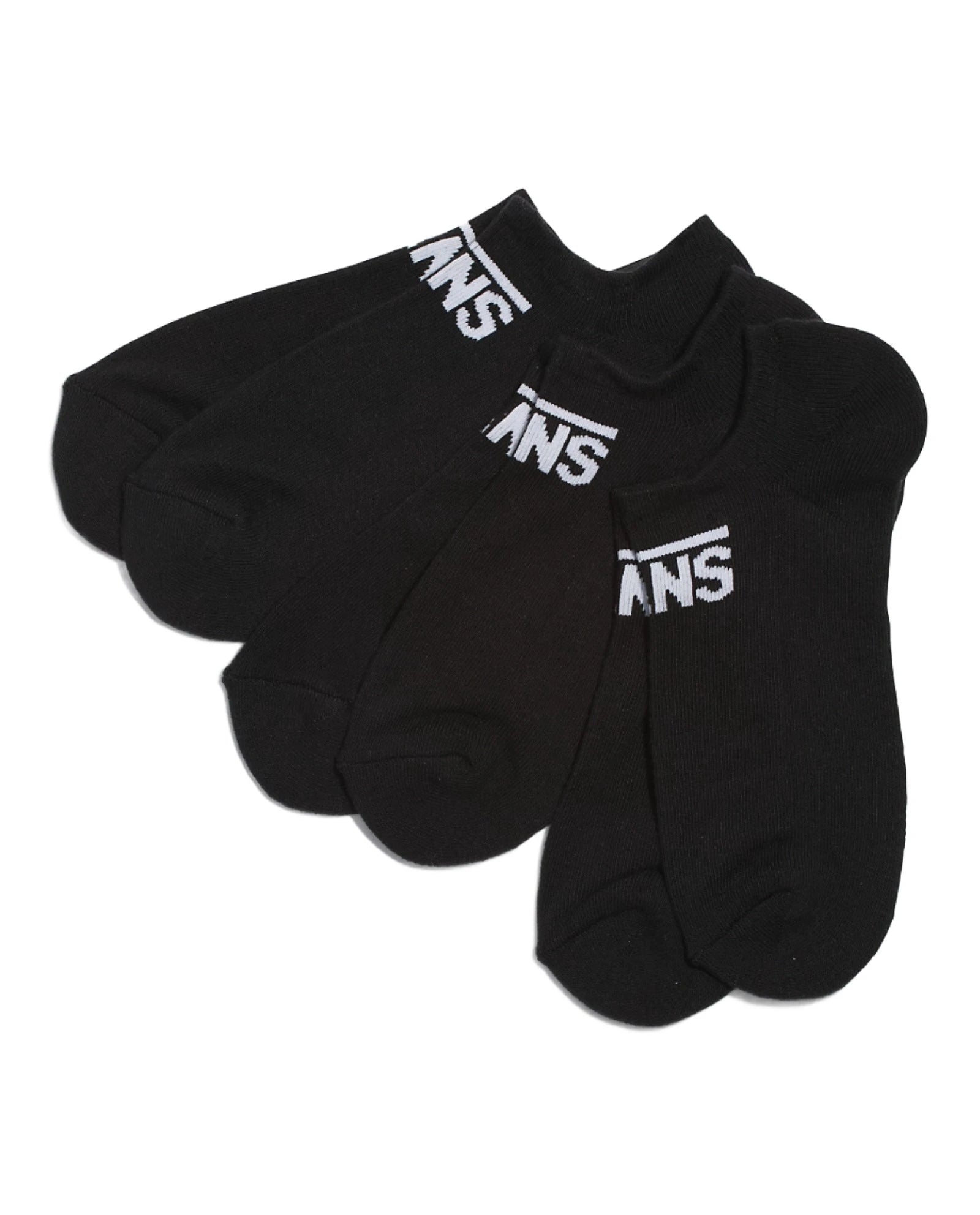 VANS Classic Kick Sock 3 Pack Black - Comfortable Ankle Socks for Men & Women - Perfect for Sneakers, Casual Wear & Sports Activities