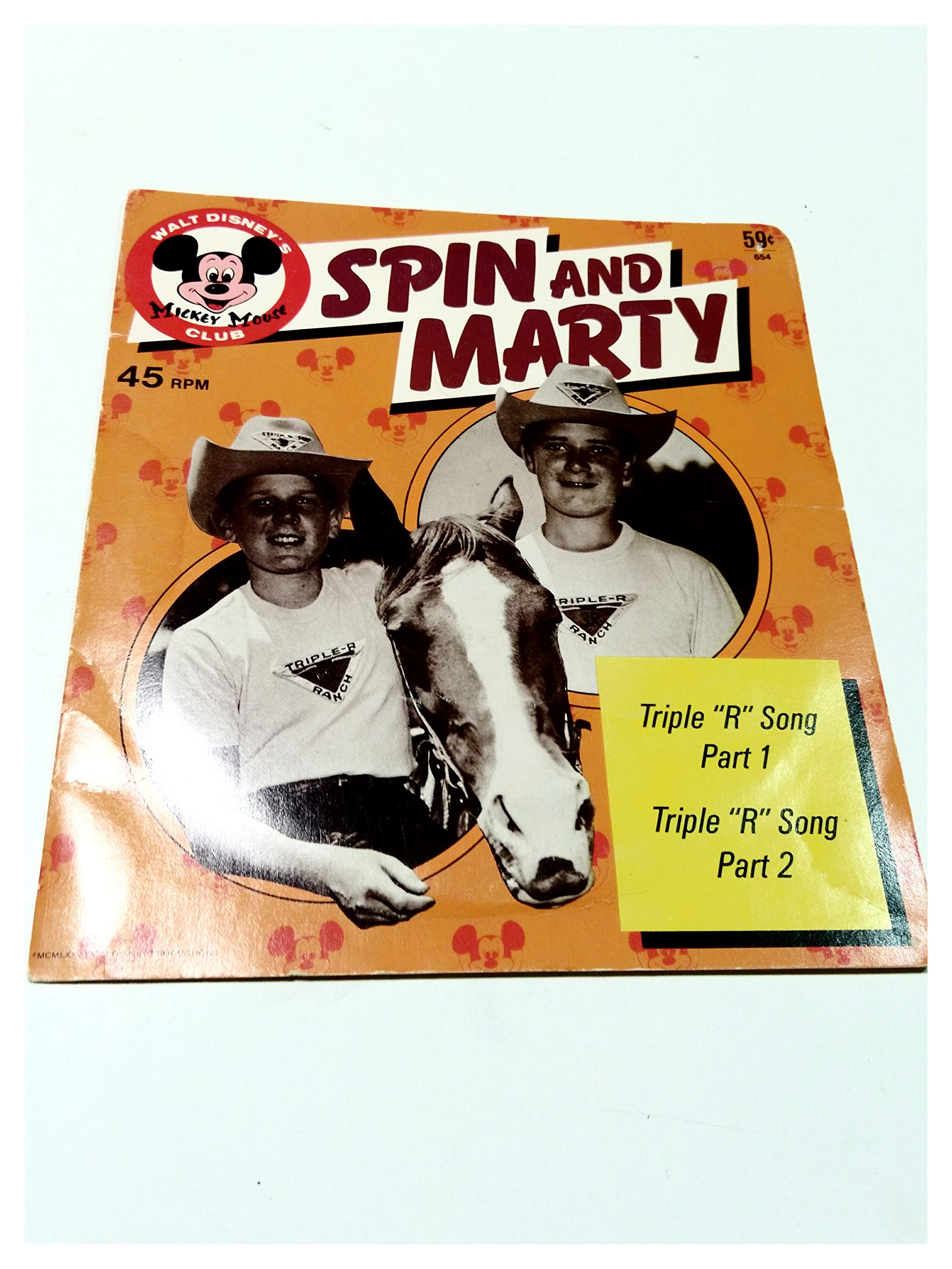 Vintage Walt Disney Mickey Mouse Club Spin & Marty Triple 