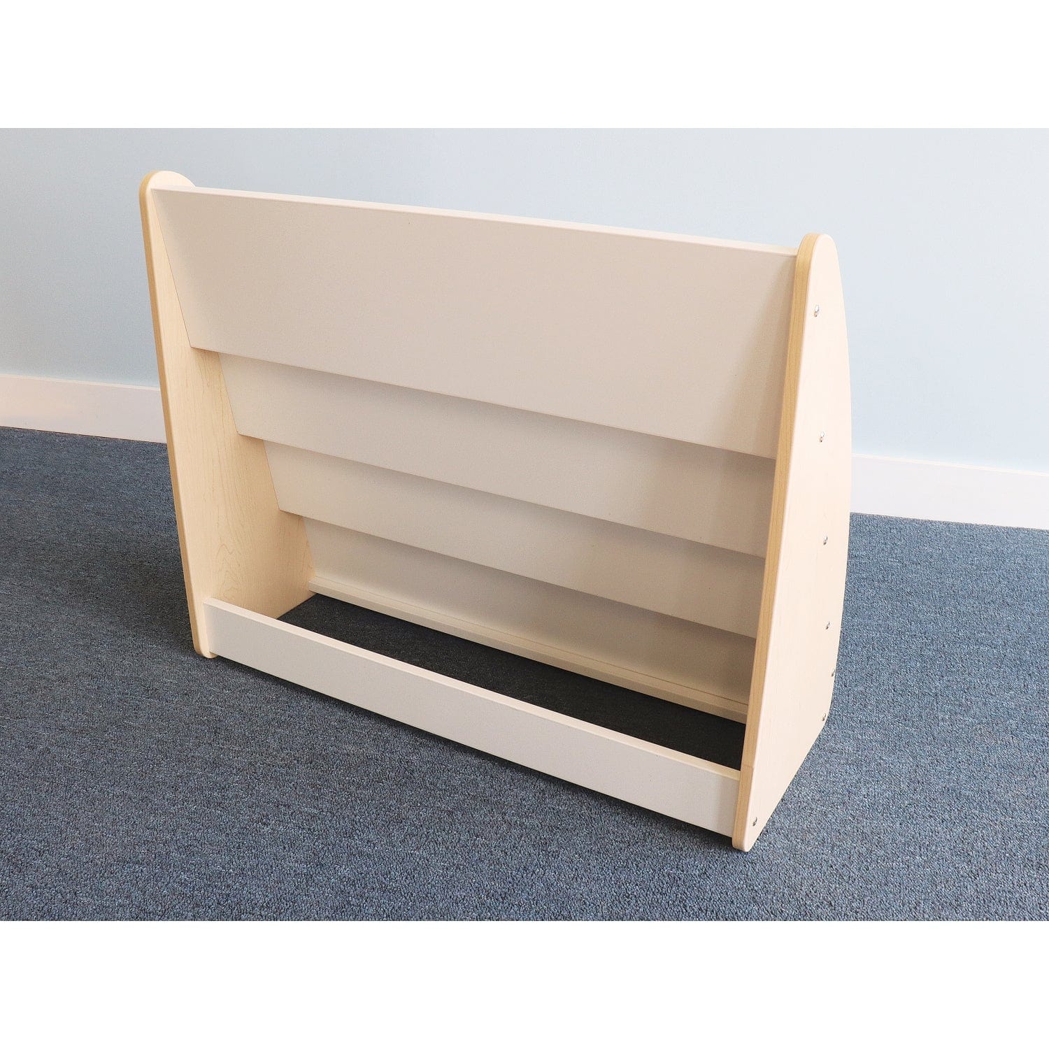 New Wave Melamine Book Display - Durable & Stylish Book Holder for Libraries, Schools & Home Decor - Perfect for Organizing Bookshelves, Kids' Rooms & Office Spaces