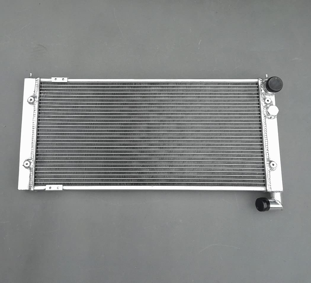 High Performance Aluminum Radiator with Dual Fans for VW Golf 2 & Corrado VR6 Turbo Manual MT - Perfect Cooling Upgrade for Track Days & Hot Weather Driving