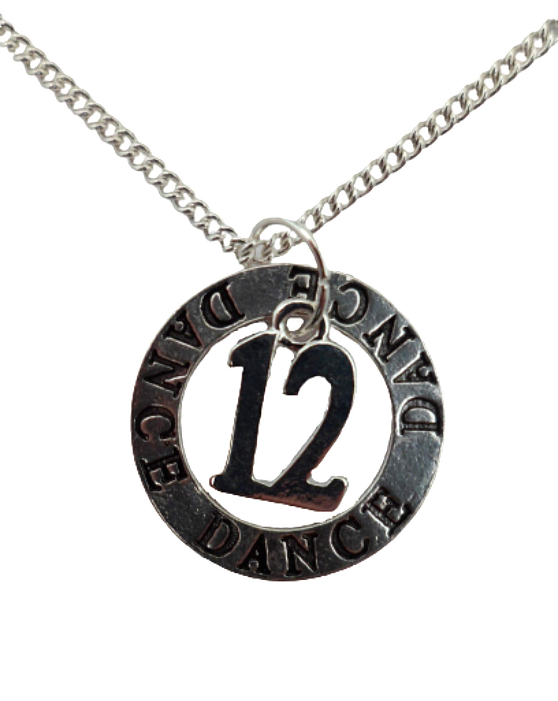 12 Silver Plated Necklace - Birthday & Anniversary Gift for Dancers