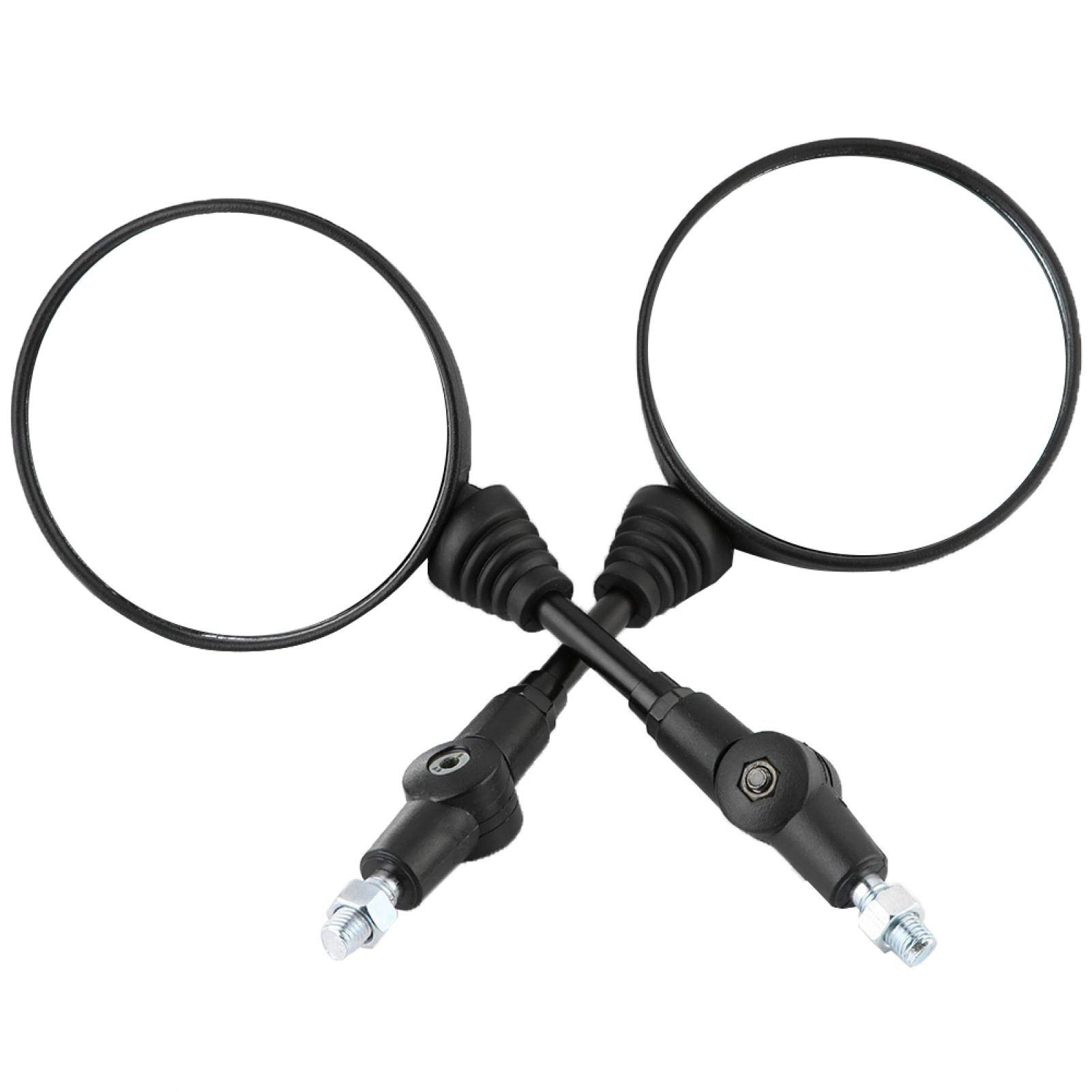 KLX250 Folding Motorcycle Mirrors - Round Side Mirrors for Kawasaki KL250 | Durable & Adjustable for Off-Road Riding