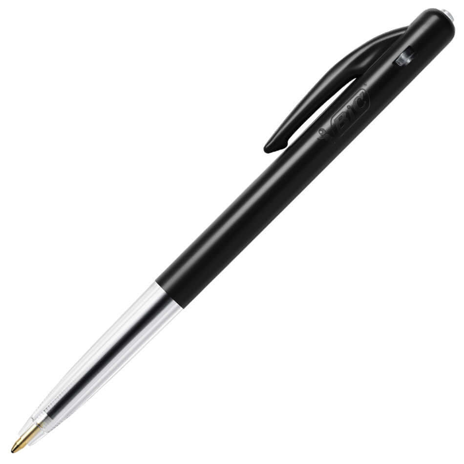 BIC M10 Original Ballpoint Pen - 12 Pack Black Ink Pens for Smooth Writing - Perfect for Office, School & Everyday Use