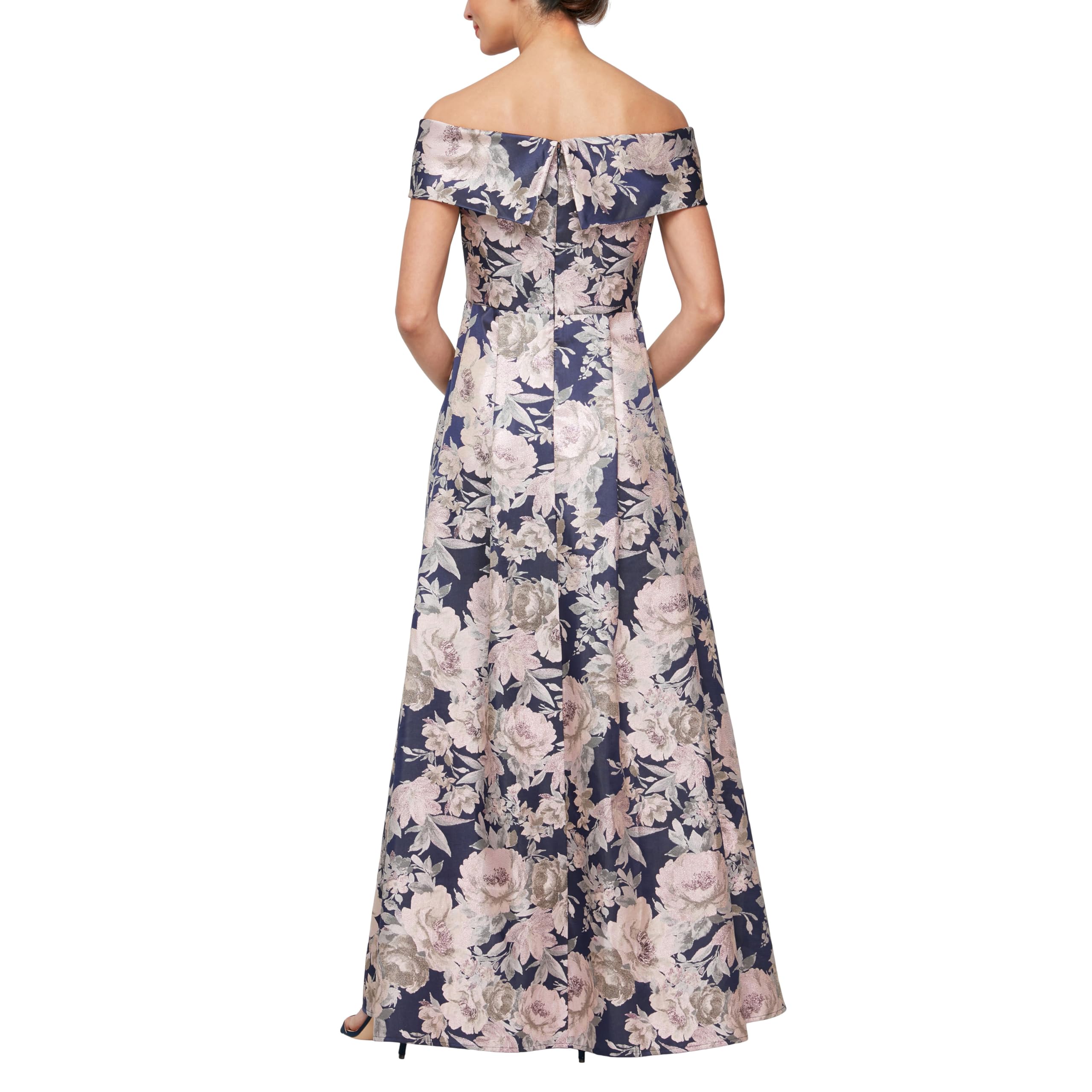 Alex Evenings Women's Elegant Long Ballgown - Mother of The Bride Dress with Hidden Pockets | Perfect for Weddings, Galas & Formal Events
