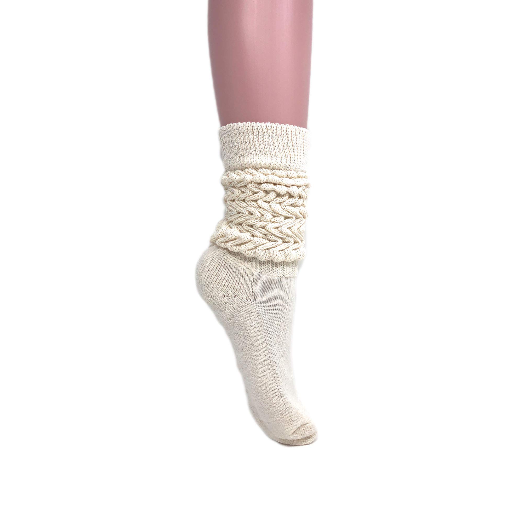 21 Pairs Extra Heavy Long Cotton Slouch Scrunch Socks - American Made Multi-Color Pack for Women & Men | Cozy Winter Wear, Lounge Socks, Casual Outfits & Home Comfort