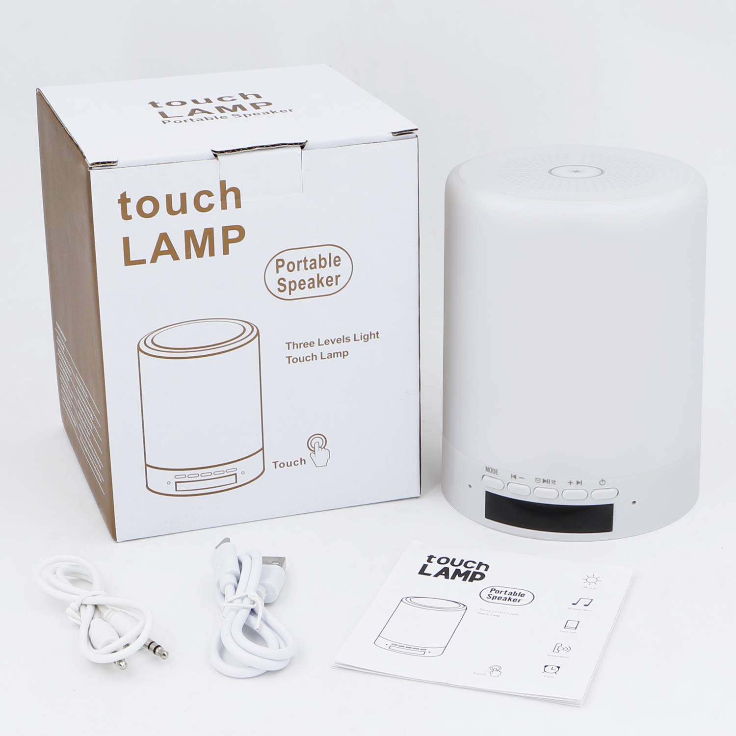 Personalized Engraved Touch Sensor Table Lamp with Bluetooth Speaker - Romantic Night Light & Bedside Lamp for Girlfriend, Best Anniversary & Birthday Gift for Her - Perfect for Bedroom, Living Room & Office Decor