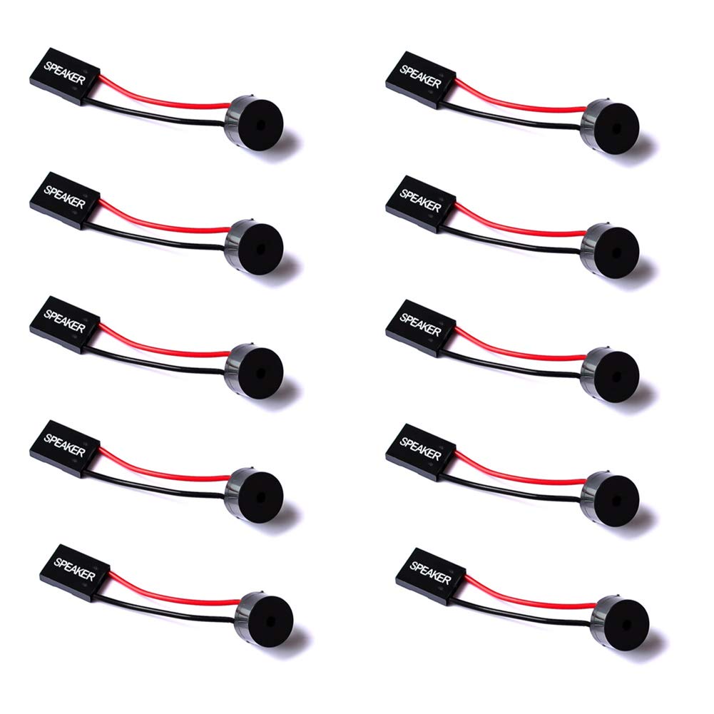10Pcs PC Internal Speaker Buzzer - Motherboard BIOS Alarm Buzzer for Computer Case, Arduino Compatible - Ideal for DIY PC Builds, Troubleshooting & Electronics Projects