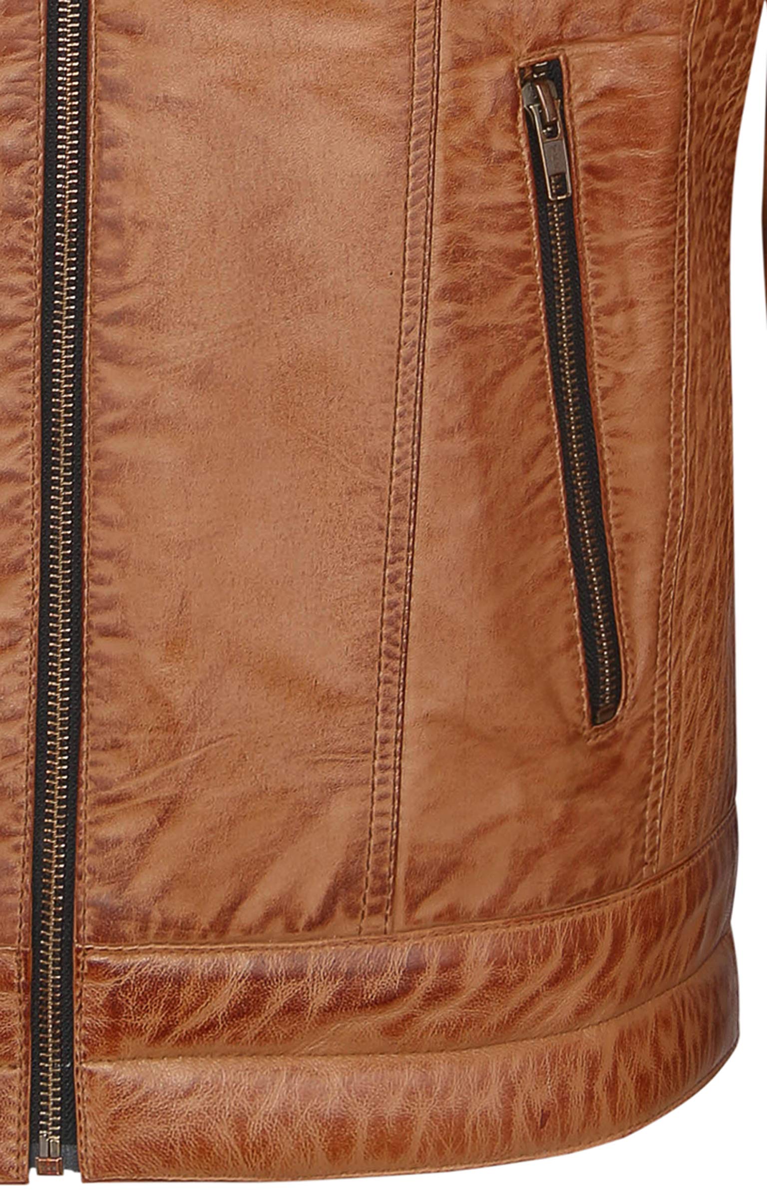 Skylinewears Men's Genuine Leather Biker Jacket - Sheepskin Motorcycle Jacket with Stand Collar - Perfect for Riding, Casual Wear & Outdoor Adventures