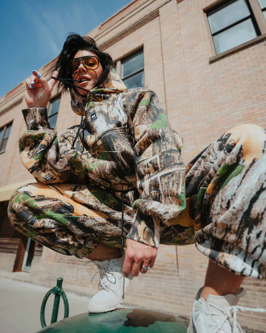 Women's Oversized Camo Sweatpants - Comfortable Loungewear for Casual Wear, Workout & Relaxation at Home