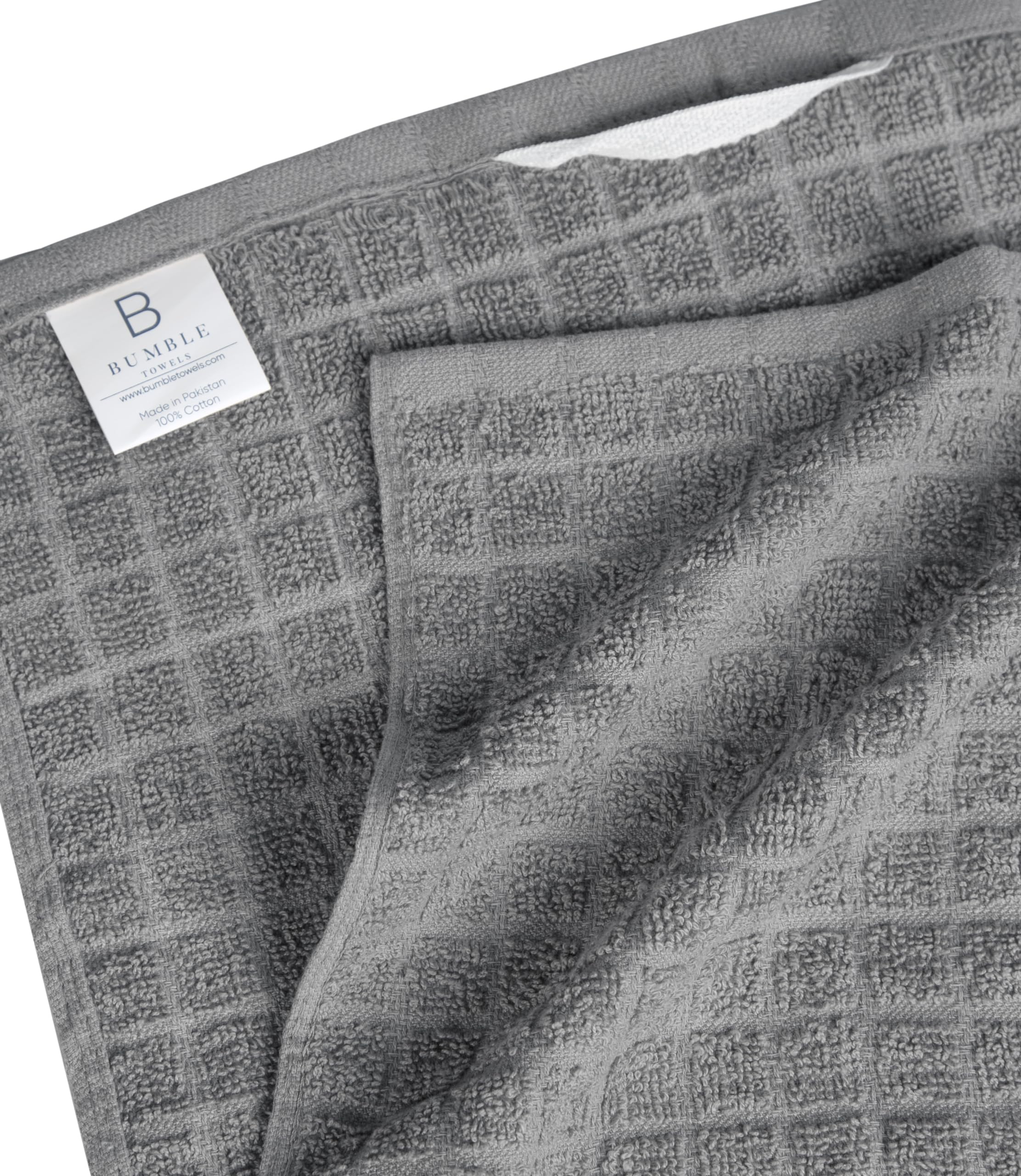 Premium Cotton Kitchen Towels Set (16”x 28”, 6 Pack) - Highly Absorbent Dish & Tea Towels for Cooking, Cleaning, and Drying - Grey