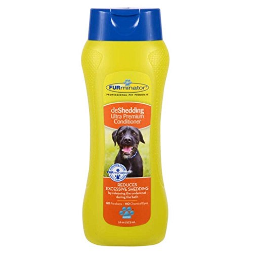FURminator Ultra Premium Deshedding Dog Conditioner - 16oz for Long & Short Hair - Reduces Shedding & Tangles - Perfect for Bath Time & Grooming Sessions