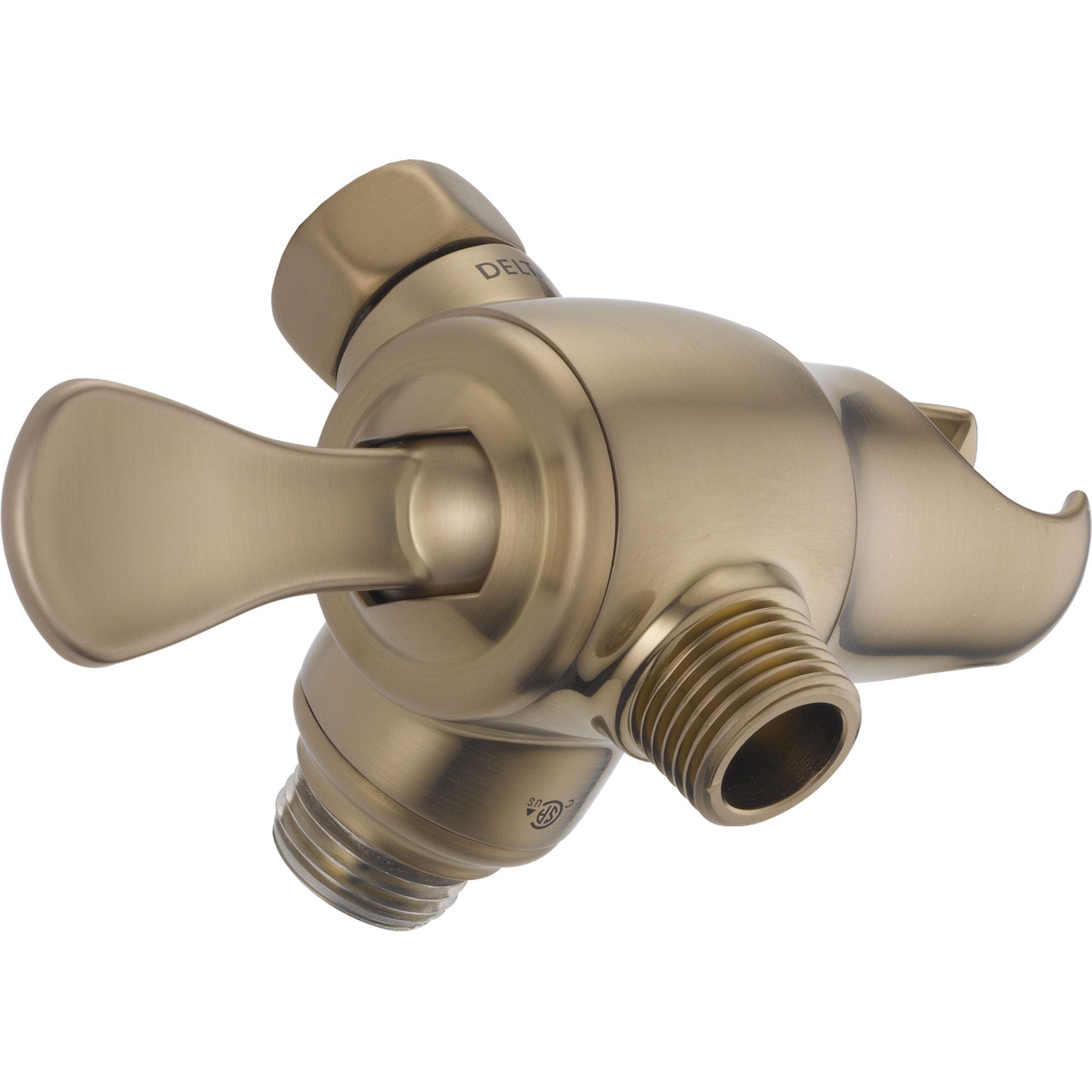 Delta 3-Way Shower Arm Diverter with Handheld Shower Mount in Champagne Bronze - Bathroom Faucet for Luxurious Spa Experience at Home (Model 617397)