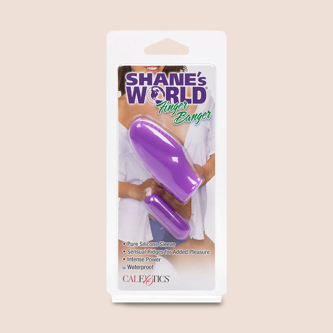 Shane's World Finger Tingler - Rechargeable Finger Vibrator for Women & Couples - Waterproof & Ultra-Quiet Clitoral Stimulator - Perfect for Foreplay & Sensual Massage