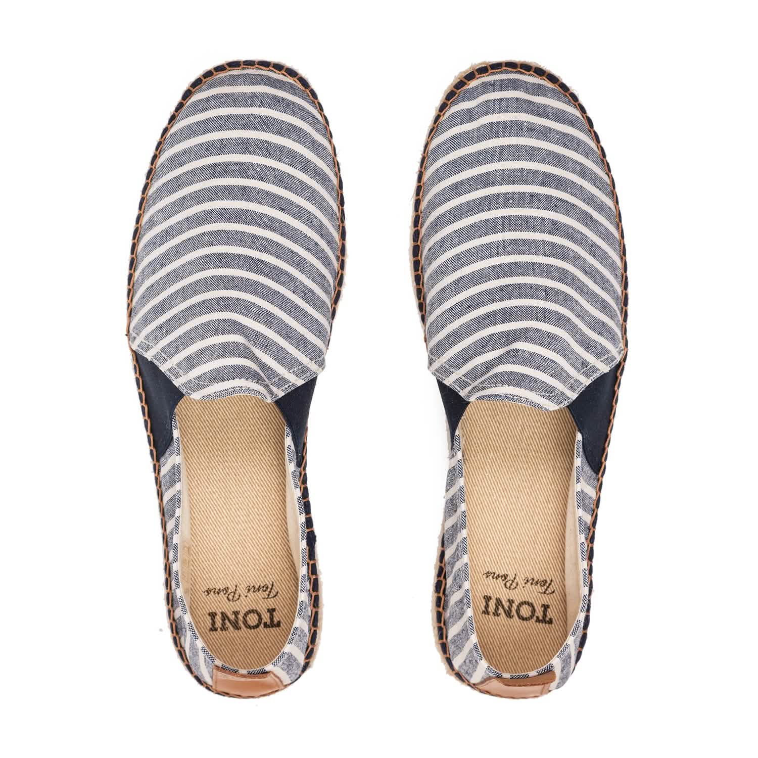 Breathable Striped Cotton Blend Espadrilles for Men - Dago GD - Comfortable Summer Shoes for Beach, Casual Wear & Outdoor Activities