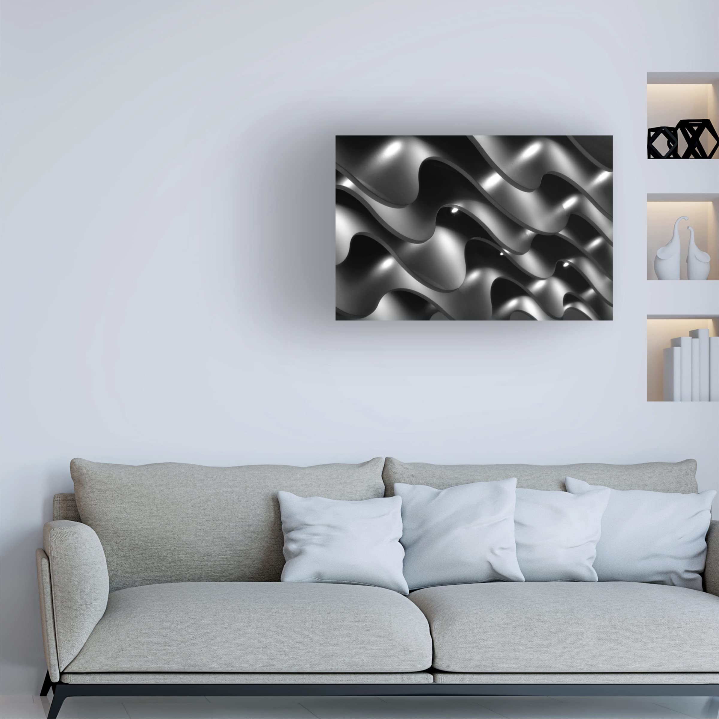 Trademark Fine Art 'Ceiling Lights' Canvas Wall Art by Hans Wolfgang Hawerkamp - Perfect for Living Room, Bedroom & Office Decor