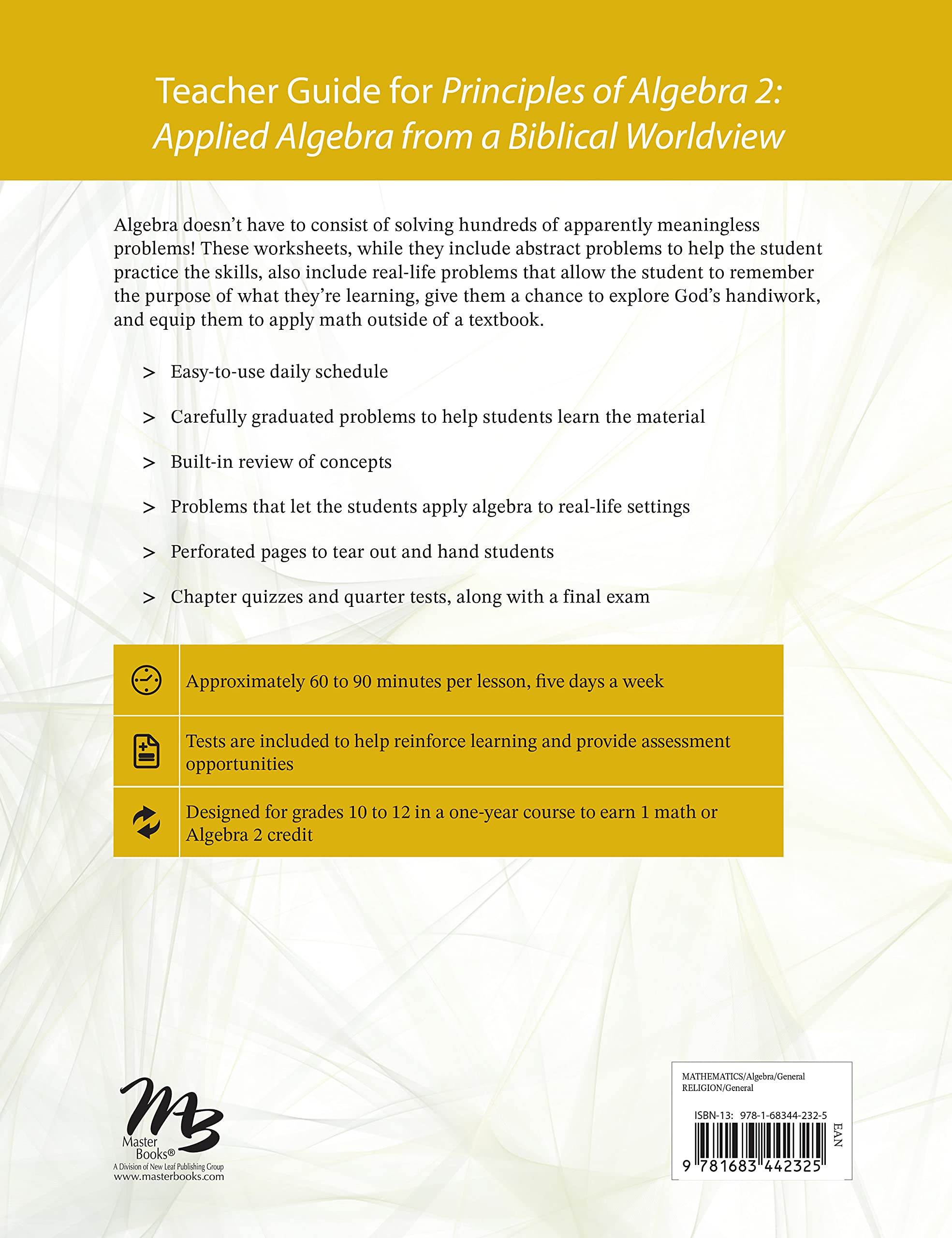 Algebra 2 Teacher Guide - Math Instruction for High School