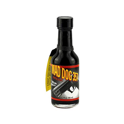 Mad Dog 357 Pepper Extract 5 Million Scoville (1.7oz) - World's Hottest Hot Sauce for Cooking, Chili & Extreme Food Challenges