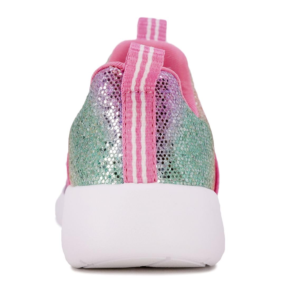 Nautica Girls' Slip-On Sneakers - Lightweight Athletic Running Shoes for Toddlers & Kids - Perfect for Walking, Running, Tennis & Sports - Comfortable Playtime & School Activities