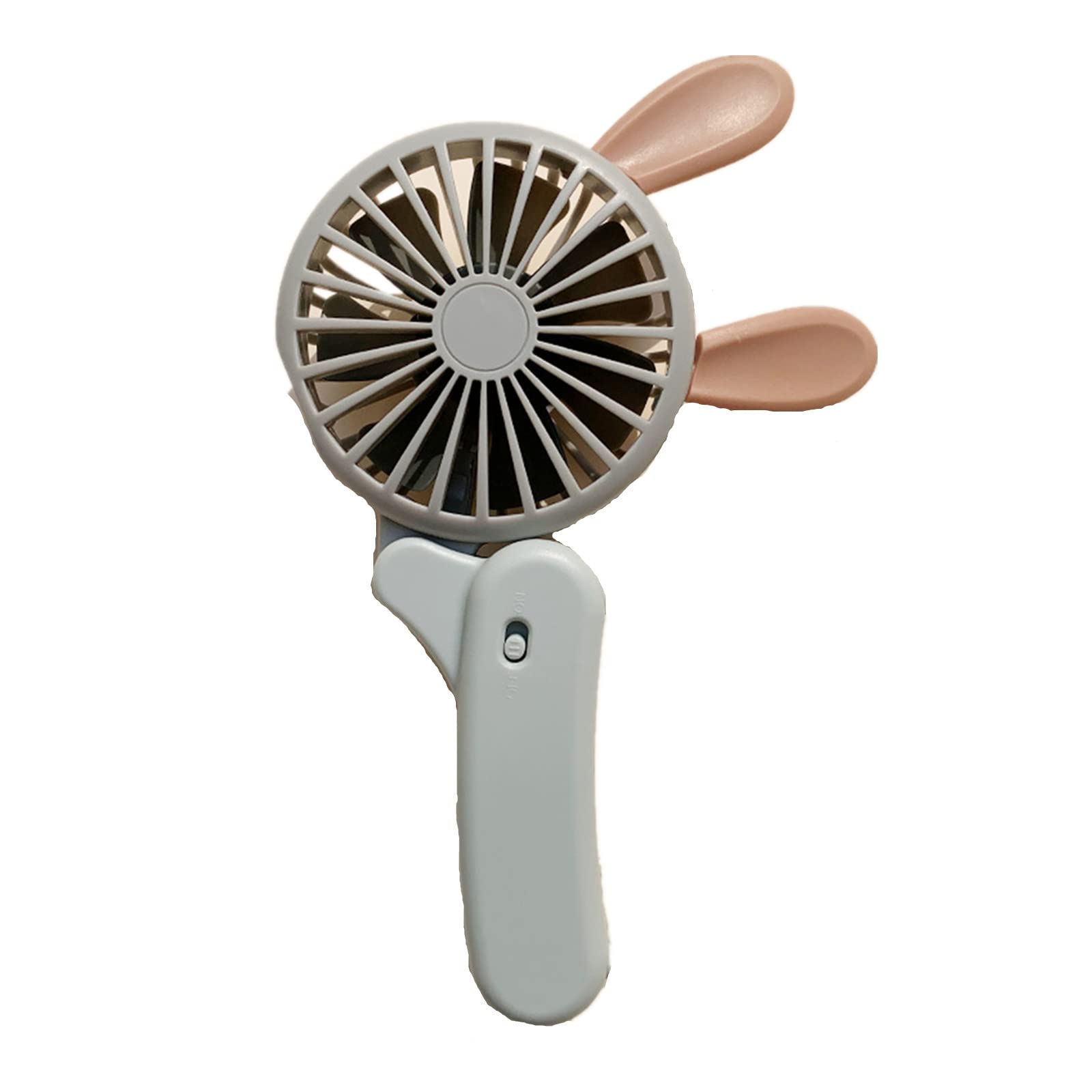 Charella 4#RN Foldable USB Rechargeable Mini Fan - Portable Handheld Desktop Fan for Office, Dorm, Outdoor & Travel | Quiet Cooling for Home, Camping & Work