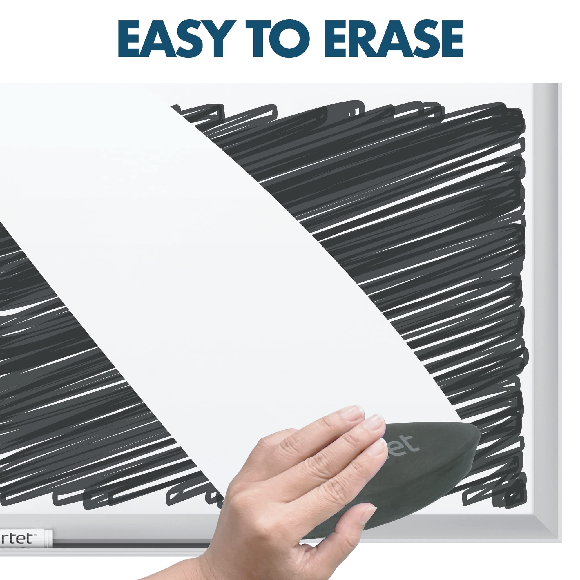 Premium Quartet Magnetic Porcelain Whiteboard 4' x 3' - Durable Dry Erase Board with Silver Aluminum Frame for Office, Classroom & Home Use (Model 2544)