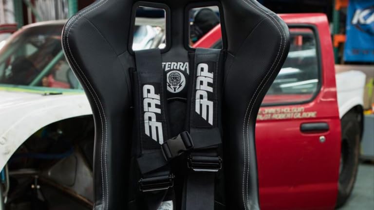 PRP SB5.3 Black 5-Point Safety Harness with 3-Inch Wide Belts - Heavy Duty Racing Harness for Off-Road, Rally, and Motorsports Vehicles