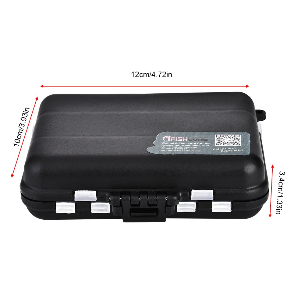 Portable Fishing Lure Tackle Box - Waterproof Bait Storage Case with Multiple Compartments for Hooks, Lures & Fishing Gear | Ideal for Freshwater & Saltwater Fishing Trips