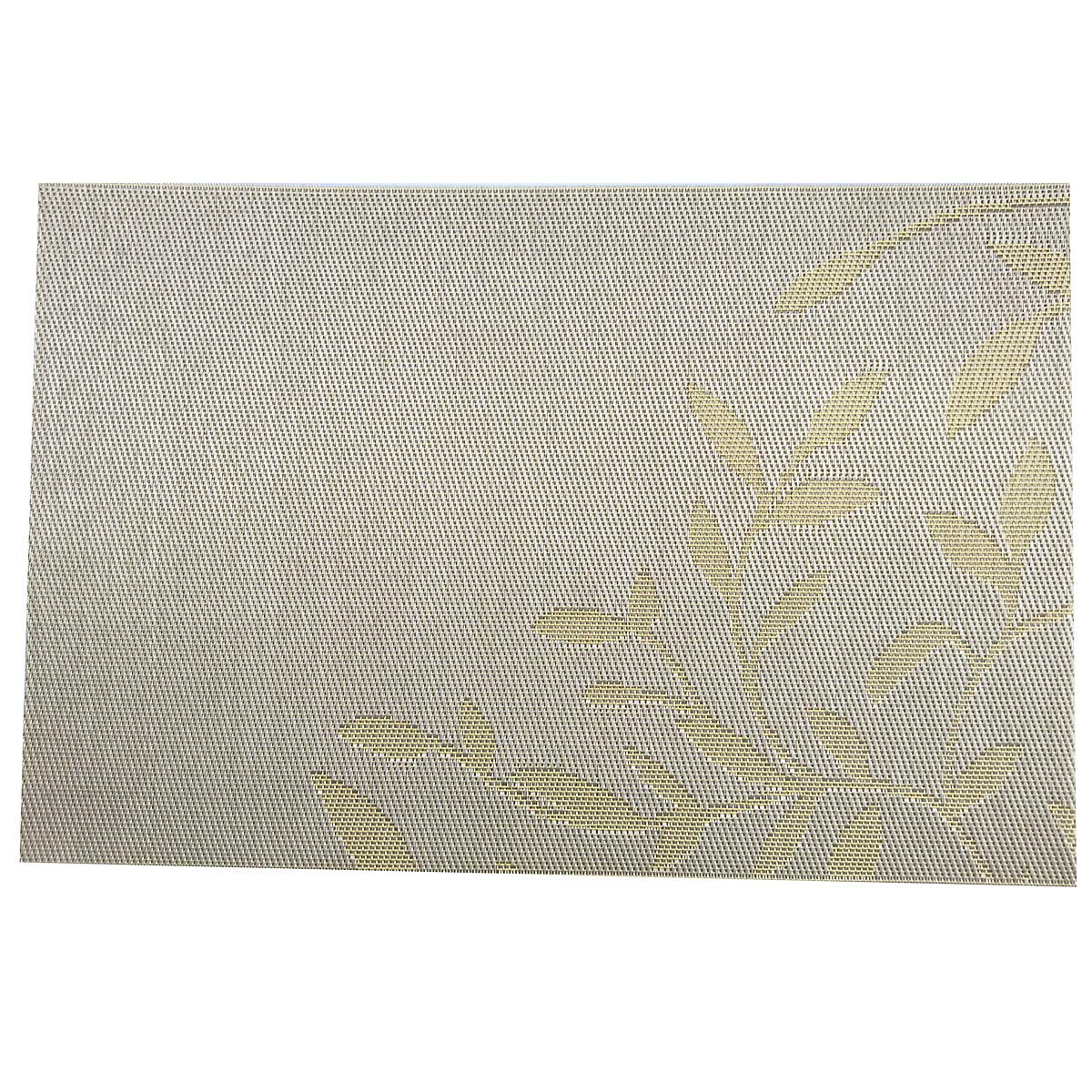 6-Pack PVC Place Mats Set - Washable Woven Vinyl Table Mats with Heat Insulation, Natural Yellow Leaves Design - Perfect for Dining Tables, Kitchen Countertops & Outdoor Picnics (17