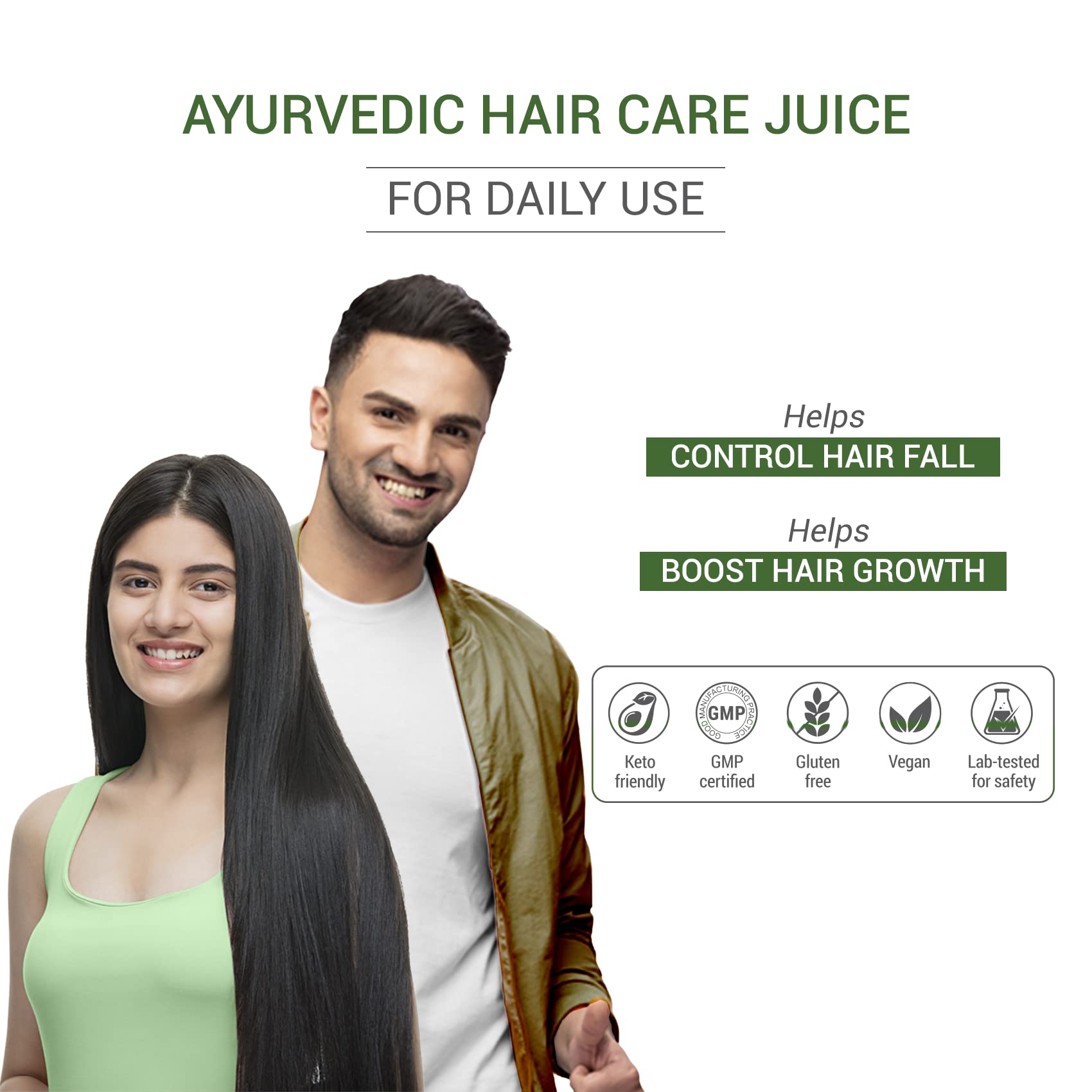 SESA Ayurvedic Hair Care Juice for Hair Growth & Hair Fall Control - Natural Bhringraj, Aloe Vera, Amla & Daru Haridra Extract - 1L Bottle (Pack of 1) - Promotes Thicker, Stronger Hair for Men & Women - Perfect for Daily Hair Care Routine & Scalp Treatment
