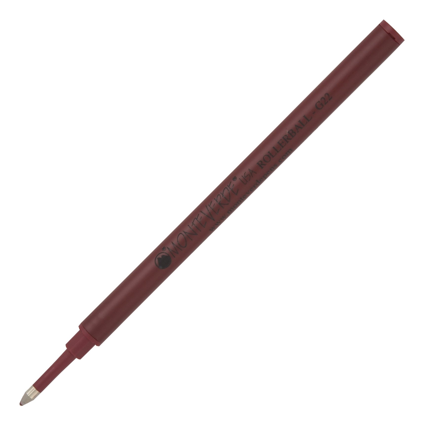 Monteverde Ceramic Rollerball Refill Fine Brick (G224BC) - Compatible with Most Capped RB Pens - Perfect for Smooth Writing in Journals, Office Work & Everyday Use
