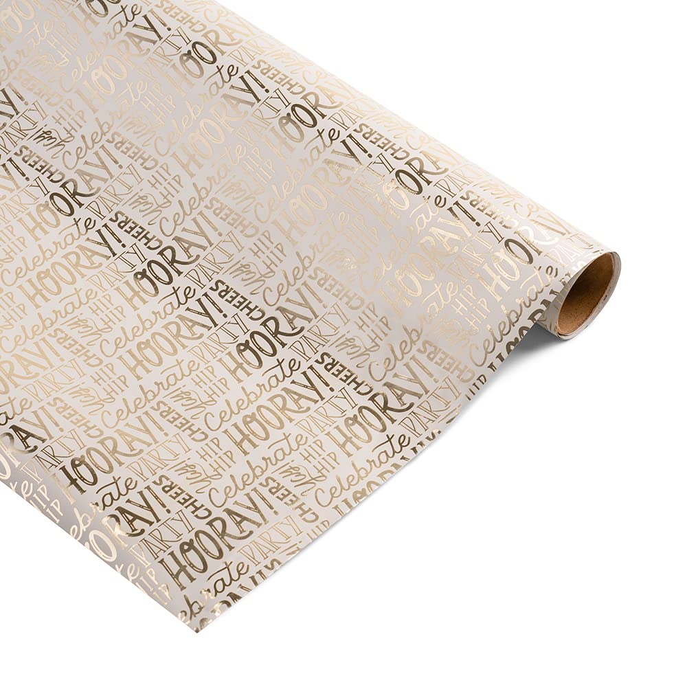 Hip Hip Hooray Gift Wrapping Paper Roll - Premium 30