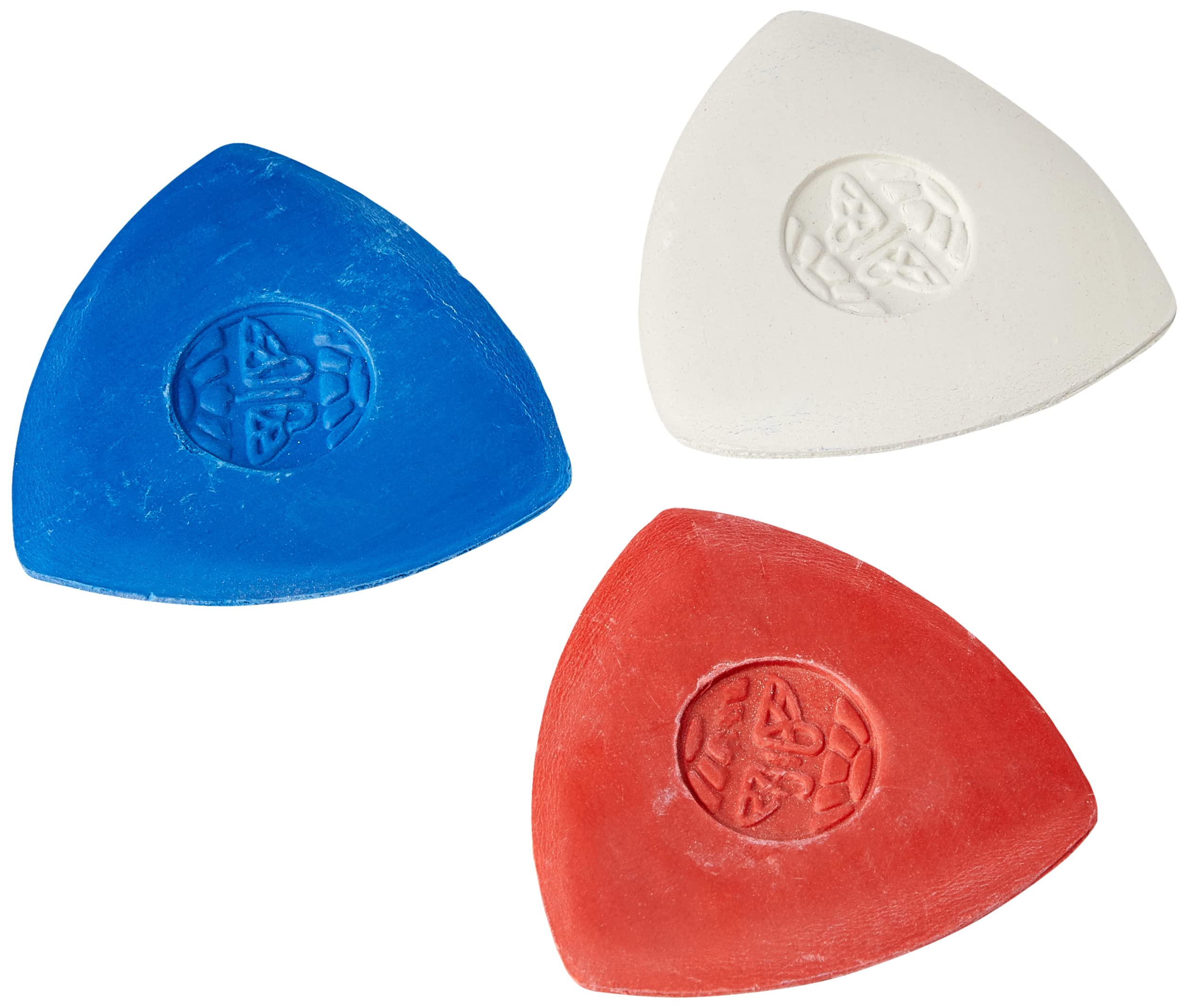 Tailor's Chalk Triangle Set - 3 Pack (Red, White, Blue) for Fabric Marking & Sewing - Perfect for Quilting, Dressmaking & DIY Crafts