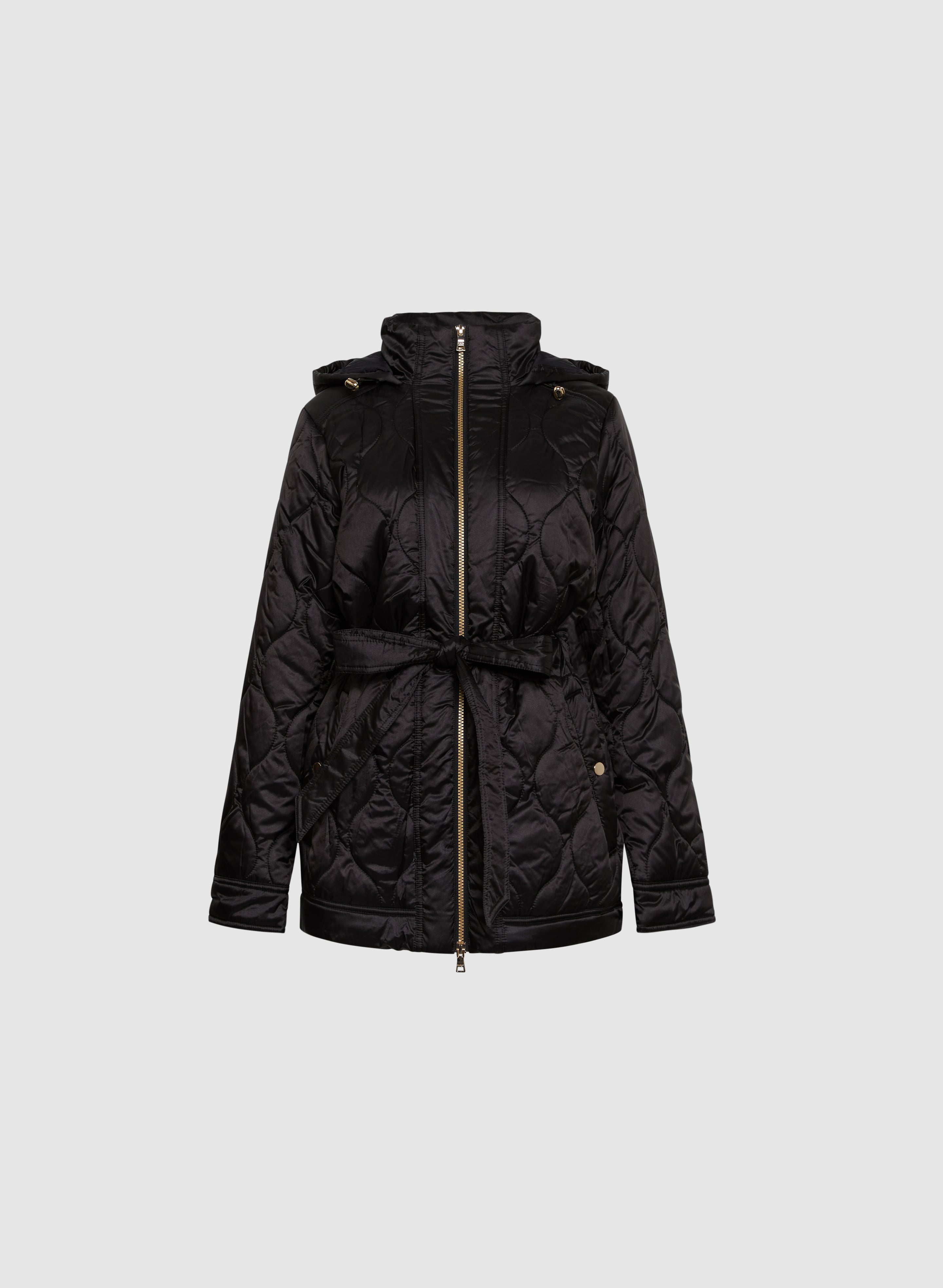 Women's Belted Puffer Jacket - Winter Warm Quilted Coat with Adjustable Waist Strap | Perfect for Cold Weather, Snow Activities & Outdoor Adventures
