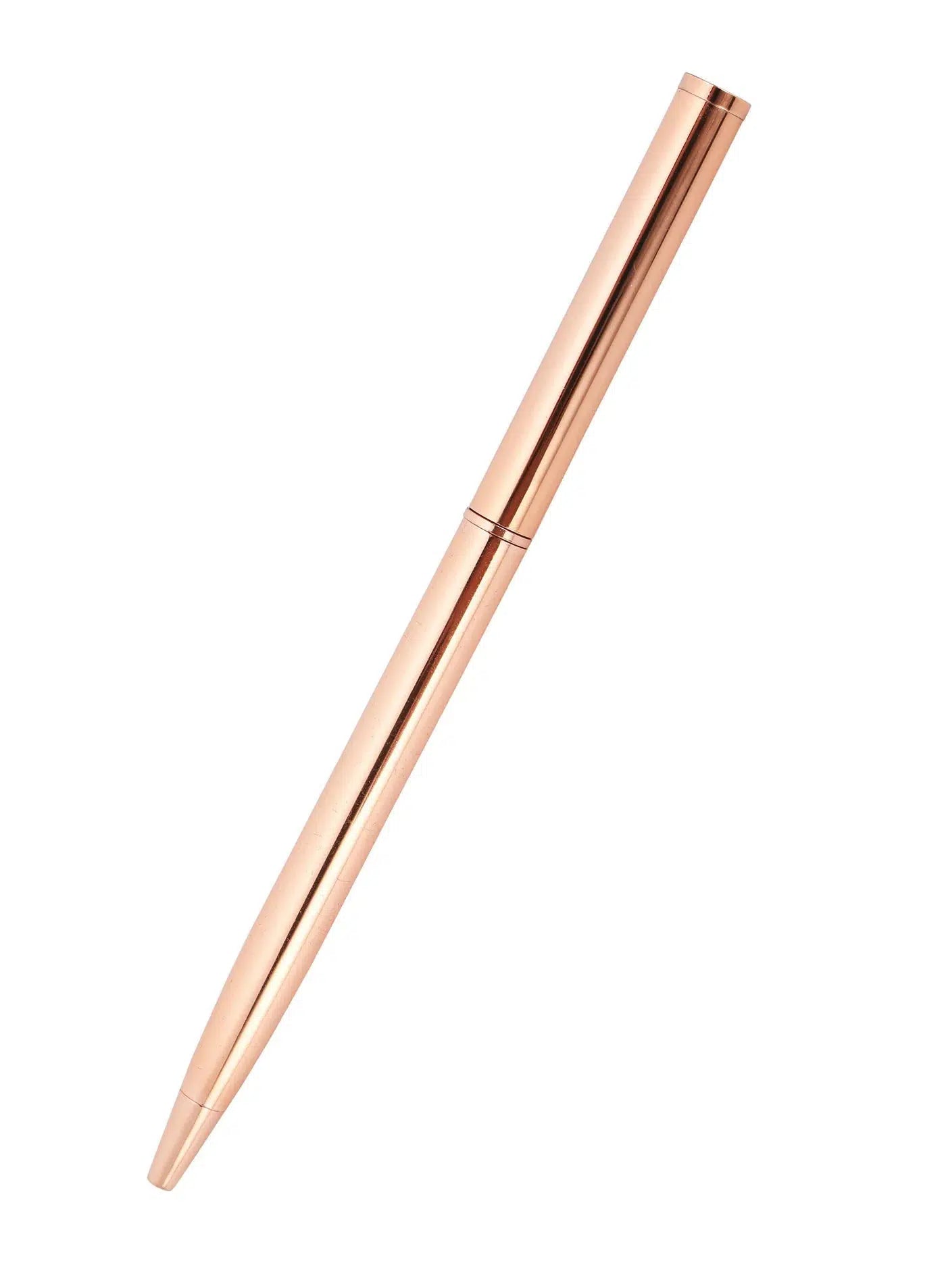 Elegant Slim Rose Gold Ballpoint Pen - Premium Writing Instrument for Office, School & Gifts - Perfect for Note Taking, Journaling & Professional Use