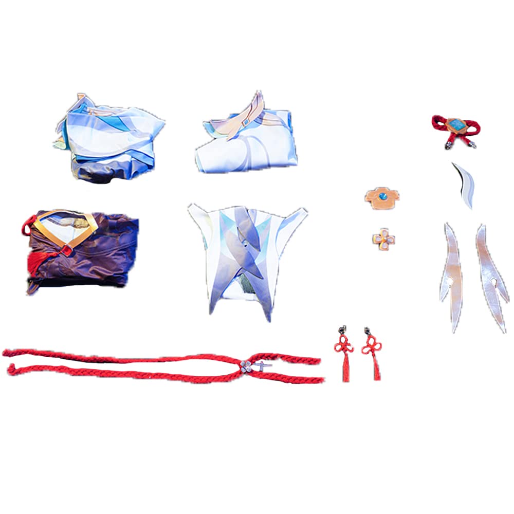 Genshin Impact Shenhe Cosplay Costume - Official Character Outfit for Halloween, Anime Conventions & Role-Playing Events