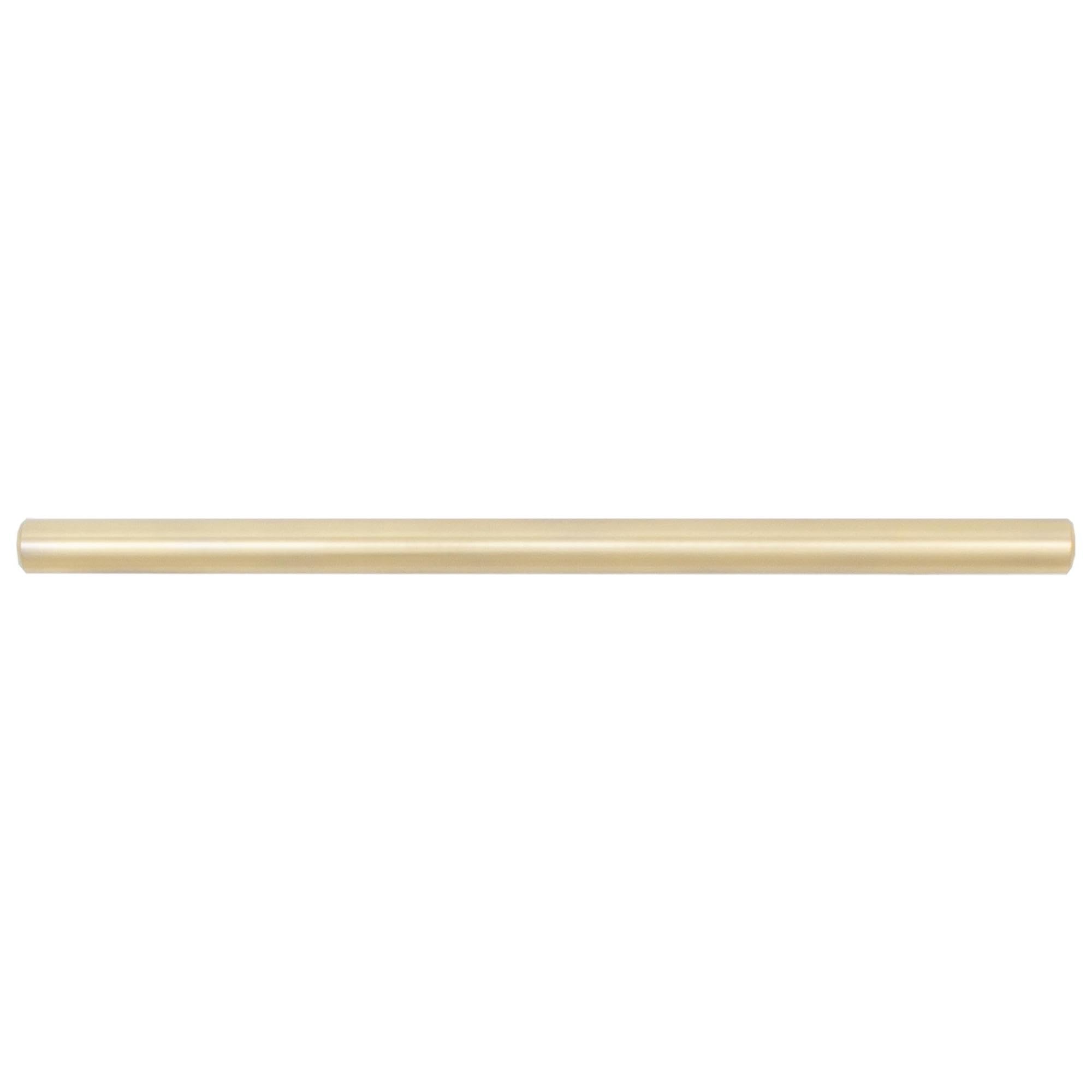 Stone Harbor Hardware Bar Cabinet Pull - 160mm Center to Center, 220mm Overall Length, Satin Brass Finish - Perfect for Kitchen Cabinets, Bathroom Vanities & Furniture Drawers