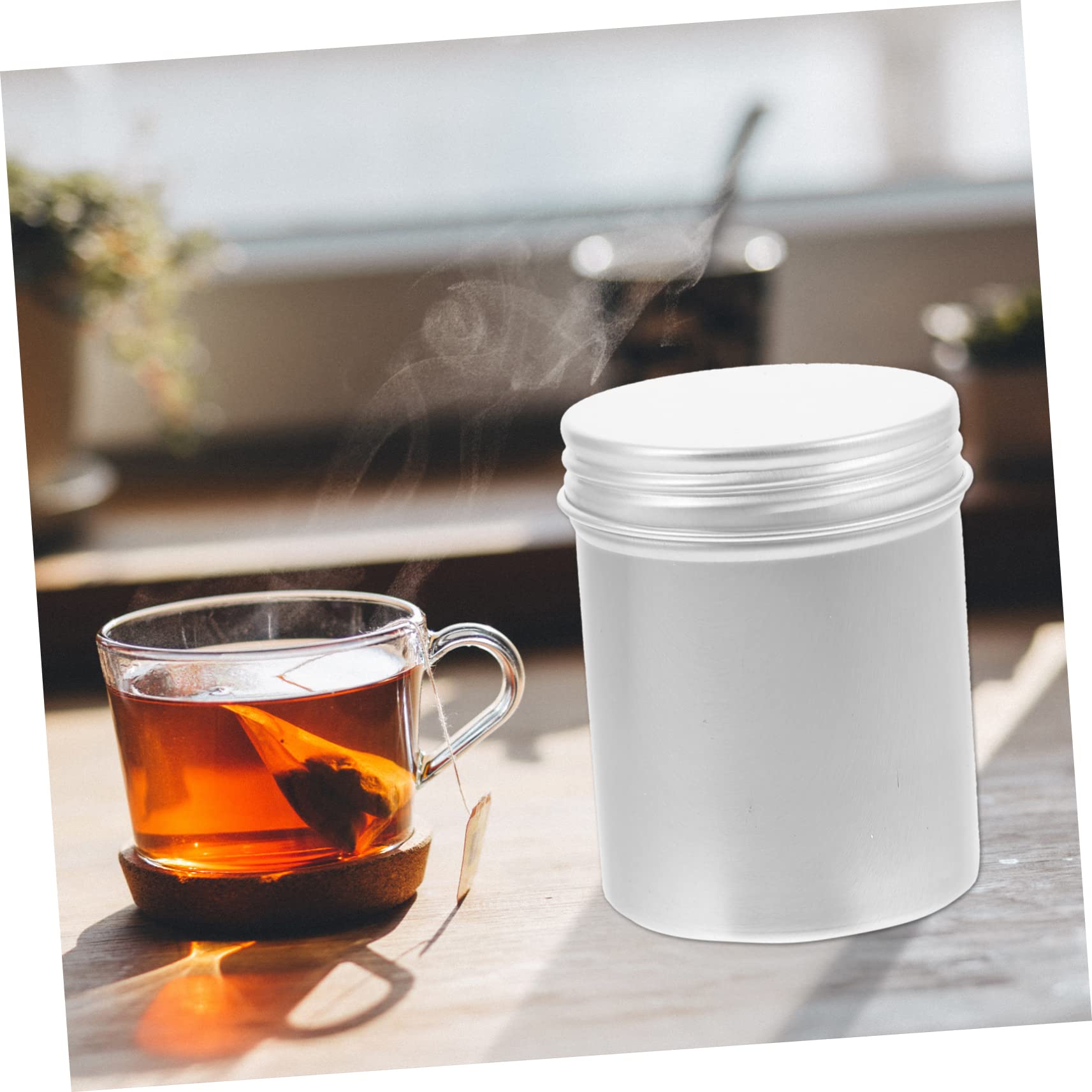 Beaupretty 8-Piece Aluminum Storage Box Set - Airtight Coffee, Tea, Lip Balm, Jewelry & Spice Organizer with Lid - Perfect for Home, Travel & Office Organization (Metal Tin Canisters for Cream, Hair Wax & Small Items)