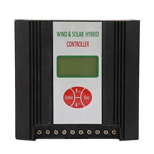 24V 300W 400W 600W Hybrid Solar Wind Charge Controller with LCD Display - Dual Power Regulator for Off-Grid Systems, RV, Marine & Home Solar Power Applications