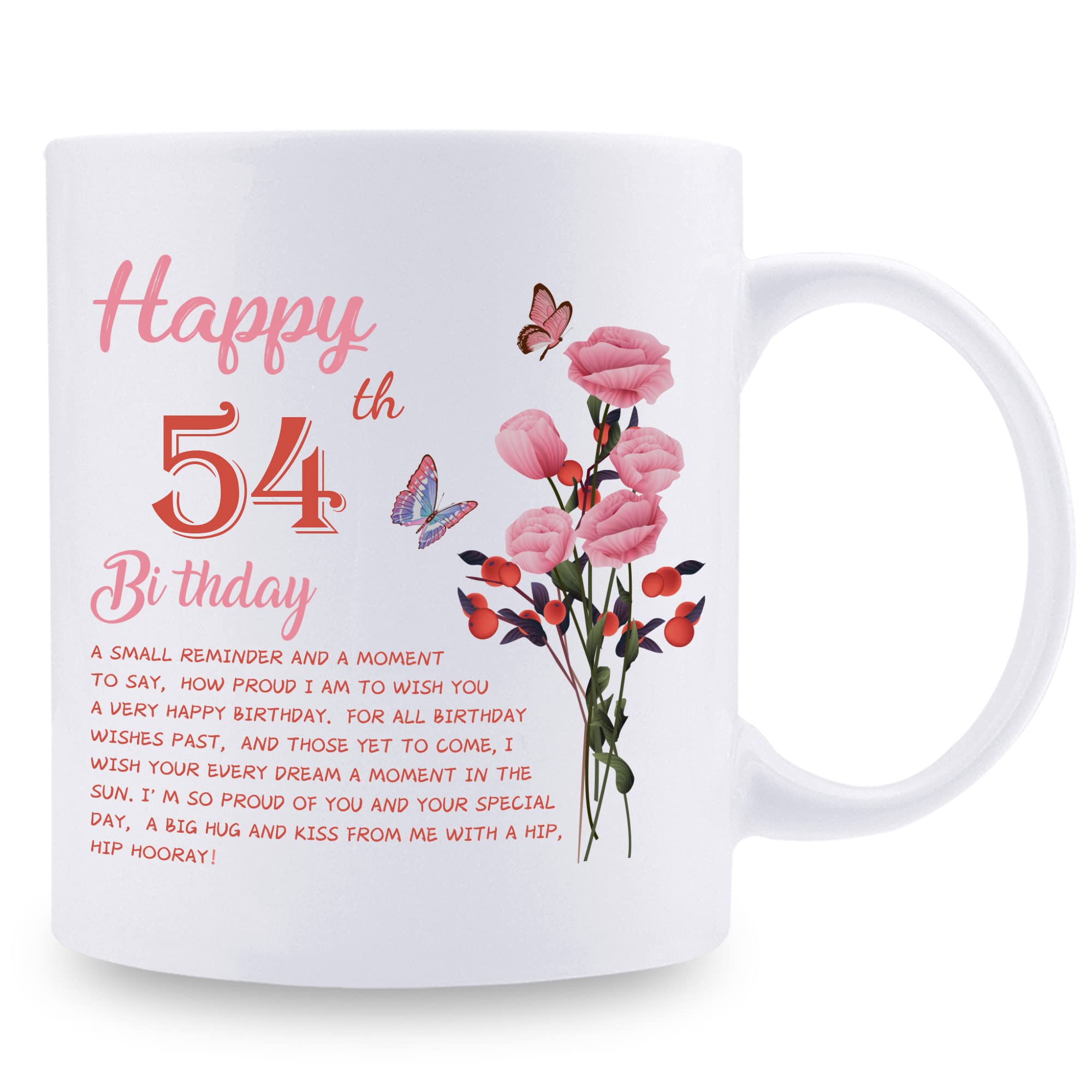 Best 54th Birthday Gifts for Women - Funny 11oz Coffee Mug for Wife, Mom, Sister, Aunt or Coworker - Perfect 54th Birthday Present for Her - Great for Coffee, Tea & Office Use